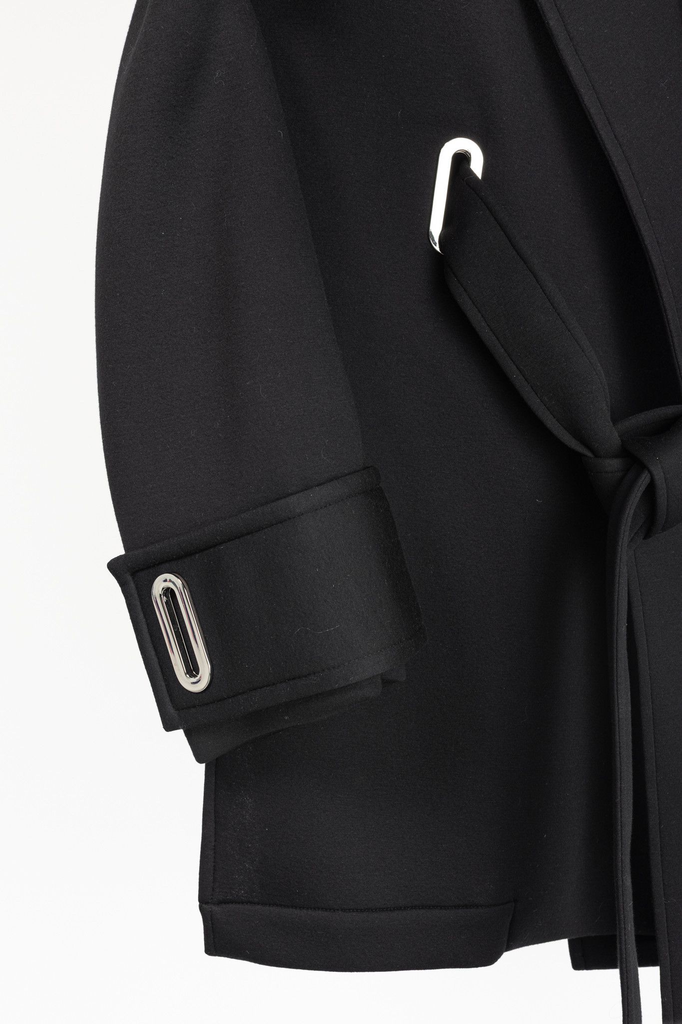Other Beaufille Black Modal-Neoprene Wrap Jacket Size S / US 4 / IT 40 - 6 Thumbnail
