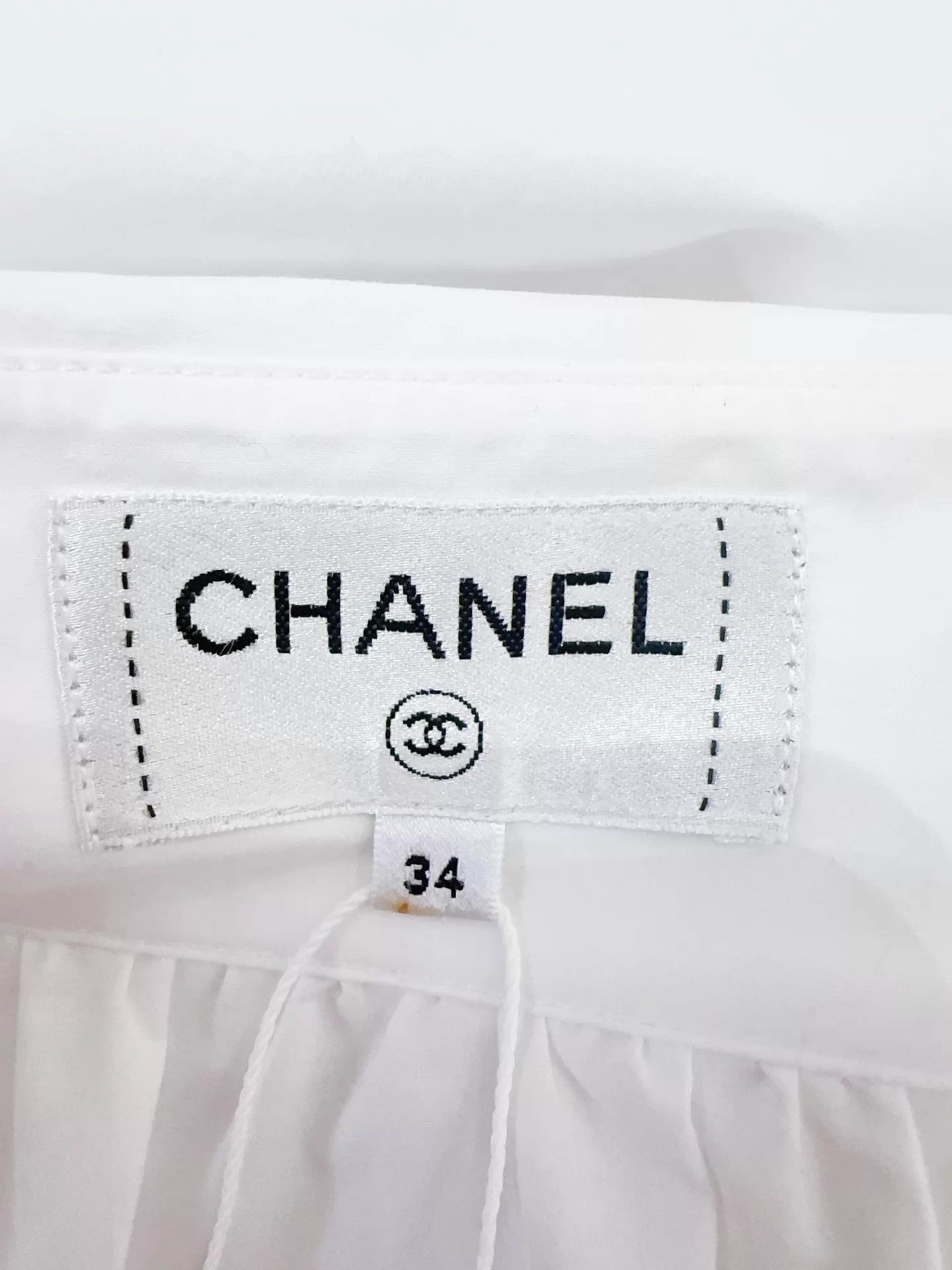 Chanel Chanel Women's White Shirt 34 (New with Tags) Size XS / US 0-2 / IT 36-38 - 5 Thumbnail