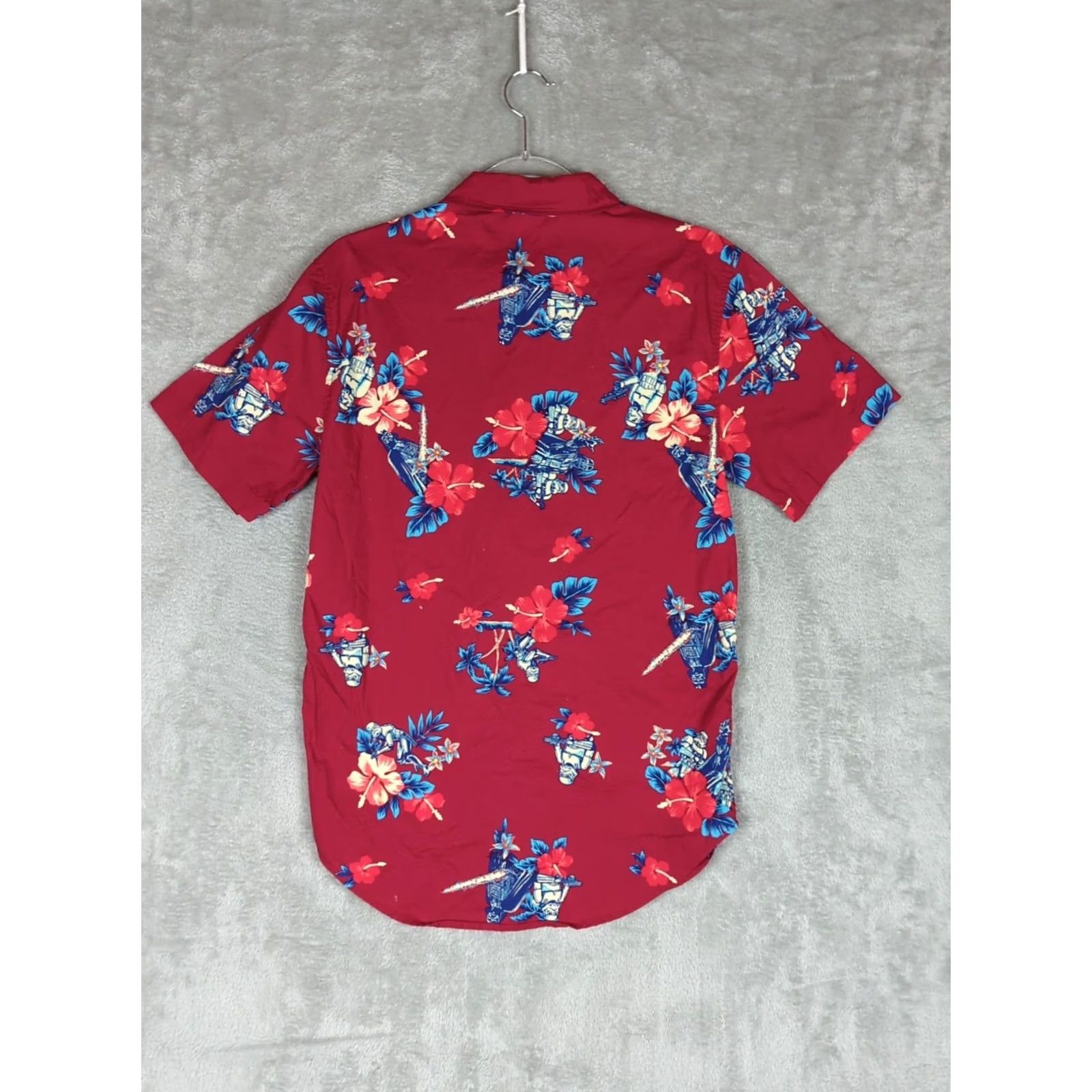 Star Wars Star Wars Hawaiian Shirt Mens Small Red Button Up Tropical Darth Vader Floral Size US S / EU 44-46 / 1 - 2 Thumbnail