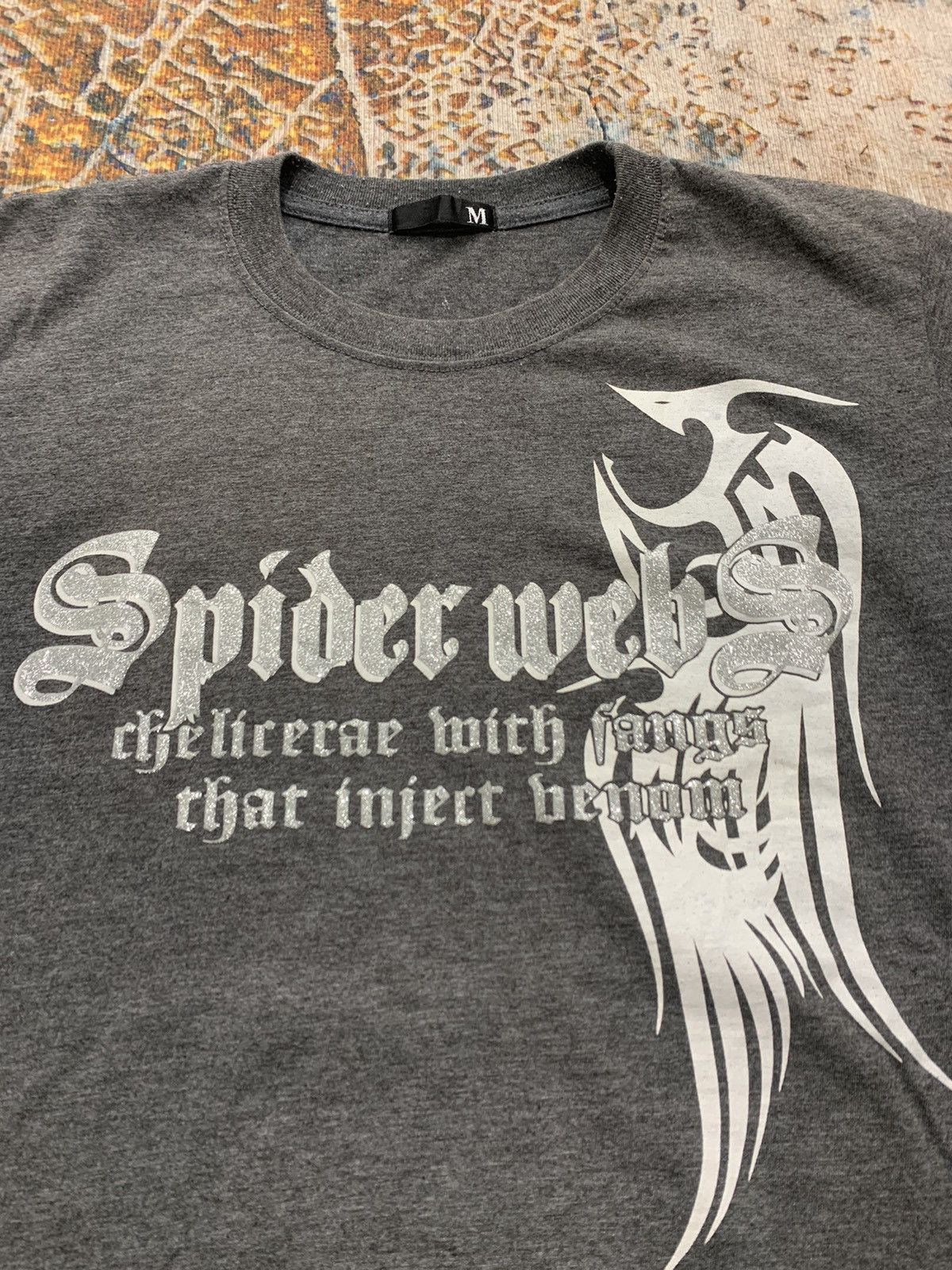 Hysteric Glamour JAPAN SPIDER WEBS POEM ART HROPODS STYLE Size US M / EU 48-50 / 2 - 3 Thumbnail