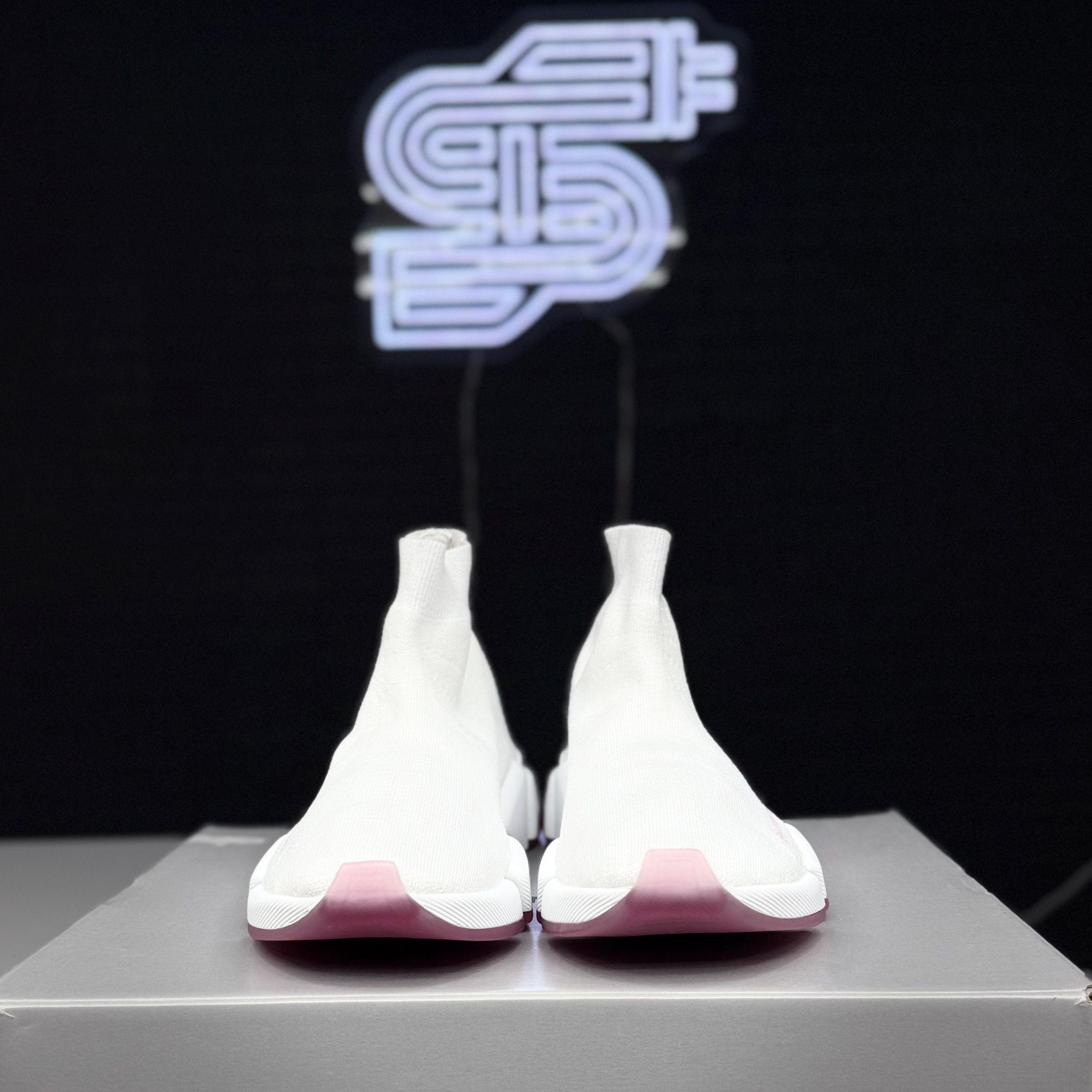 Balenciaga Balenciaga Speed 2.0 Trainer White/Pink Size US 8.5 / EU 41-42 - 5 Thumbnail