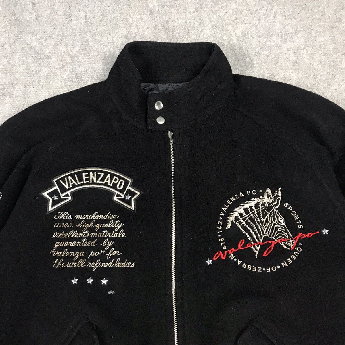 Japanese Brand VALENZAPO BLACK ZIPPER WOOL JACKET Size US M / EU 48-50 / 2 - 3 Thumbnail