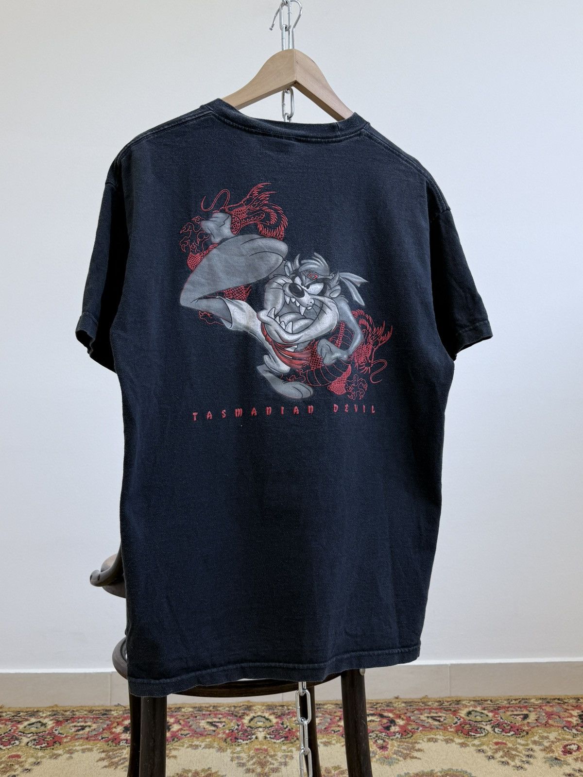 Cartoon Network Vintage 90s Taz Looney Tunes Karate Graphic T-Shirt Size US L / EU 52-54 / 3 - 1 Thumbnail