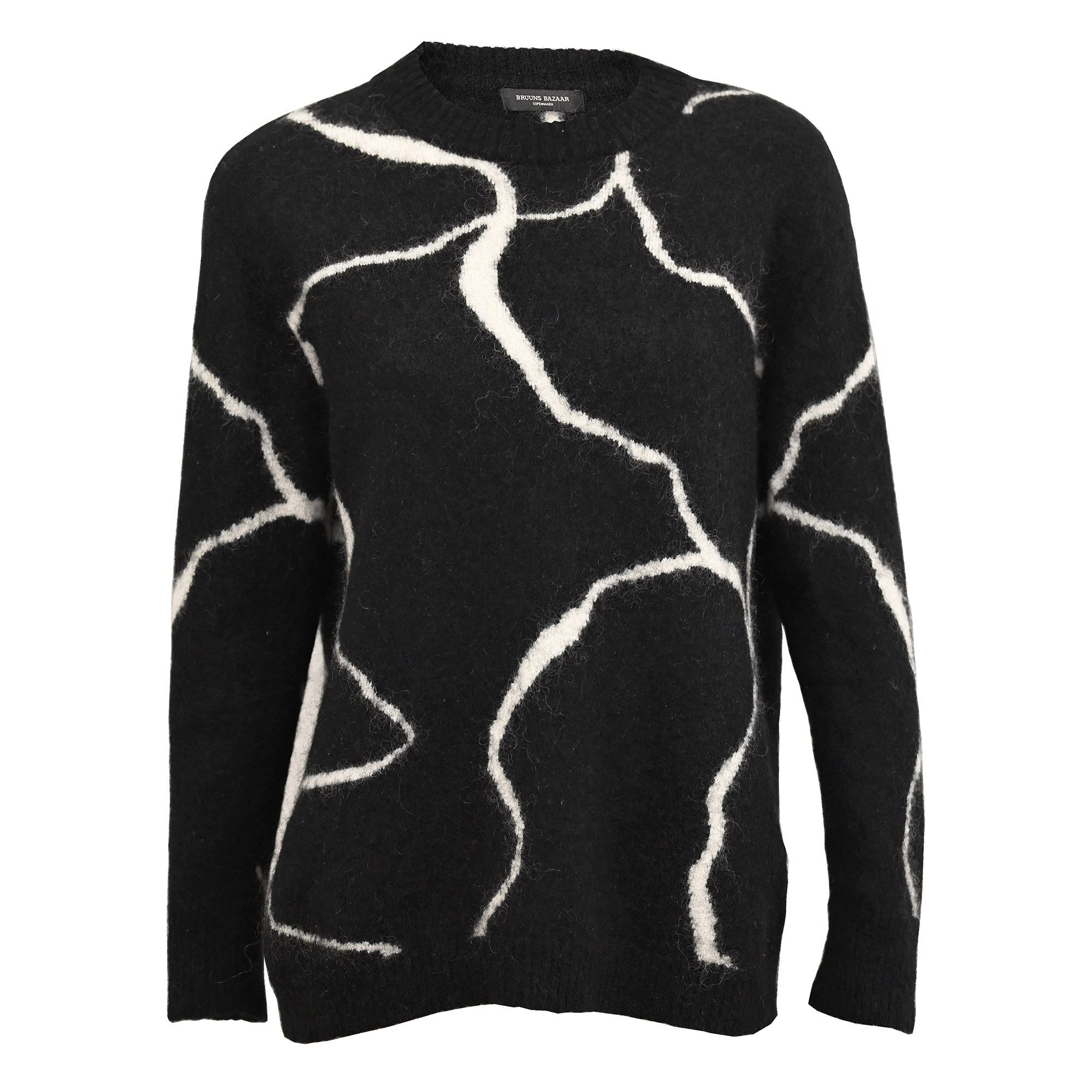 Bruuns Bazaar Bruuns Bazaar chunky knit relaxed jumper in black Size S / US 4 / IT 40 - 1 Thumbnail