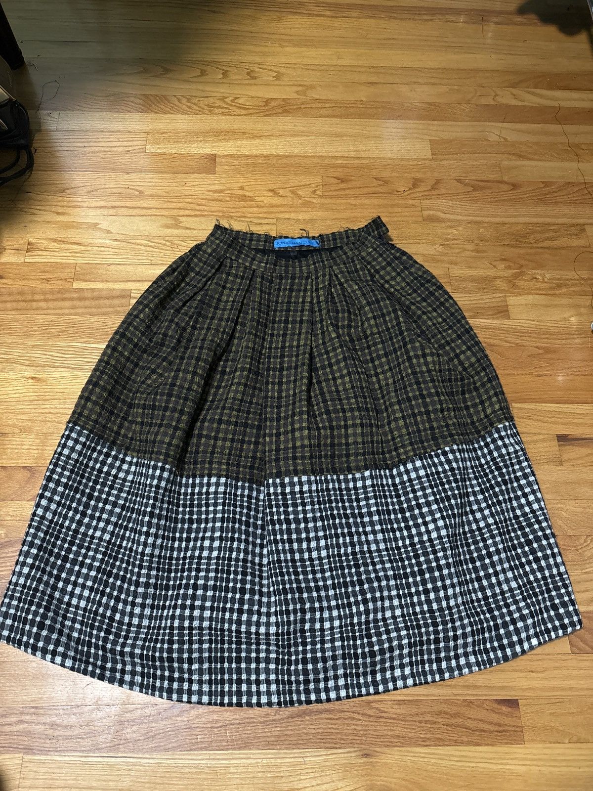 Other Jonathan Cohen two tone plaid mini skirt Size 28" / US 6 / IT 42 - 3 Thumbnail