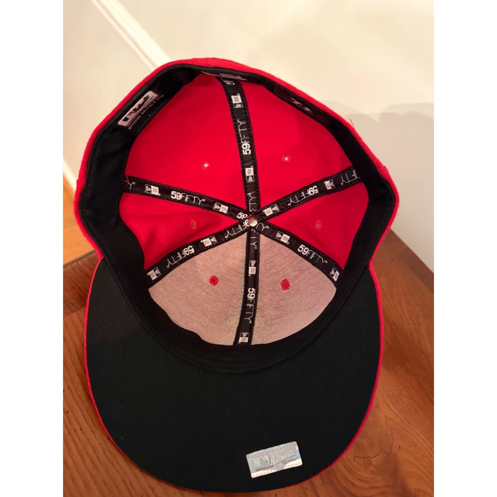 New Era Los Angeles Angels MLB New Era 59FIFTY Fitted Cap 5950 Hat 7 5/8 Red Mens Baseball Cap Size ONE SIZE - 4 Thumbnail