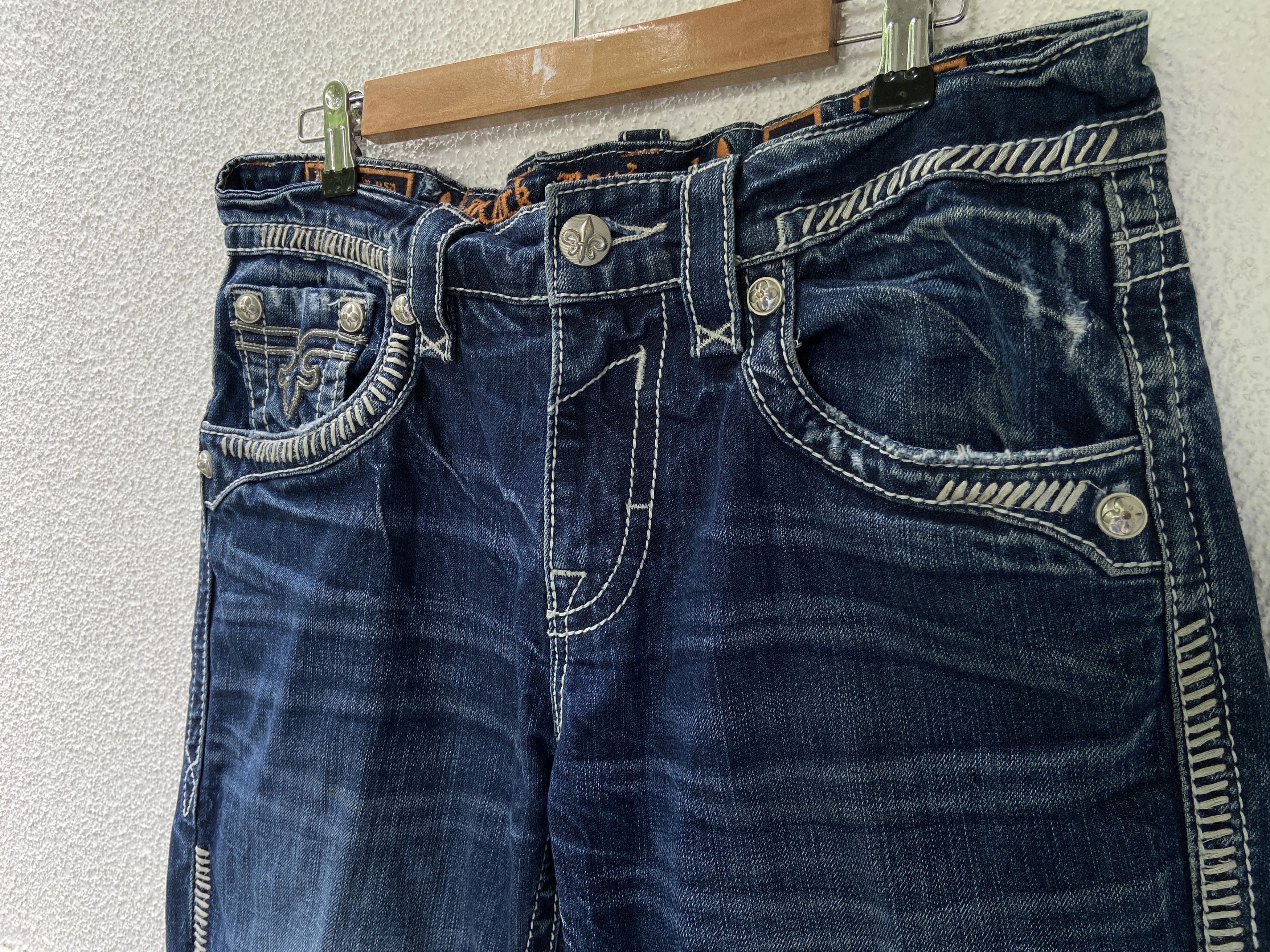 Rock Revival Rock Revival washed metal jeans pants Steven Straight Size US 33 - 2 Thumbnail