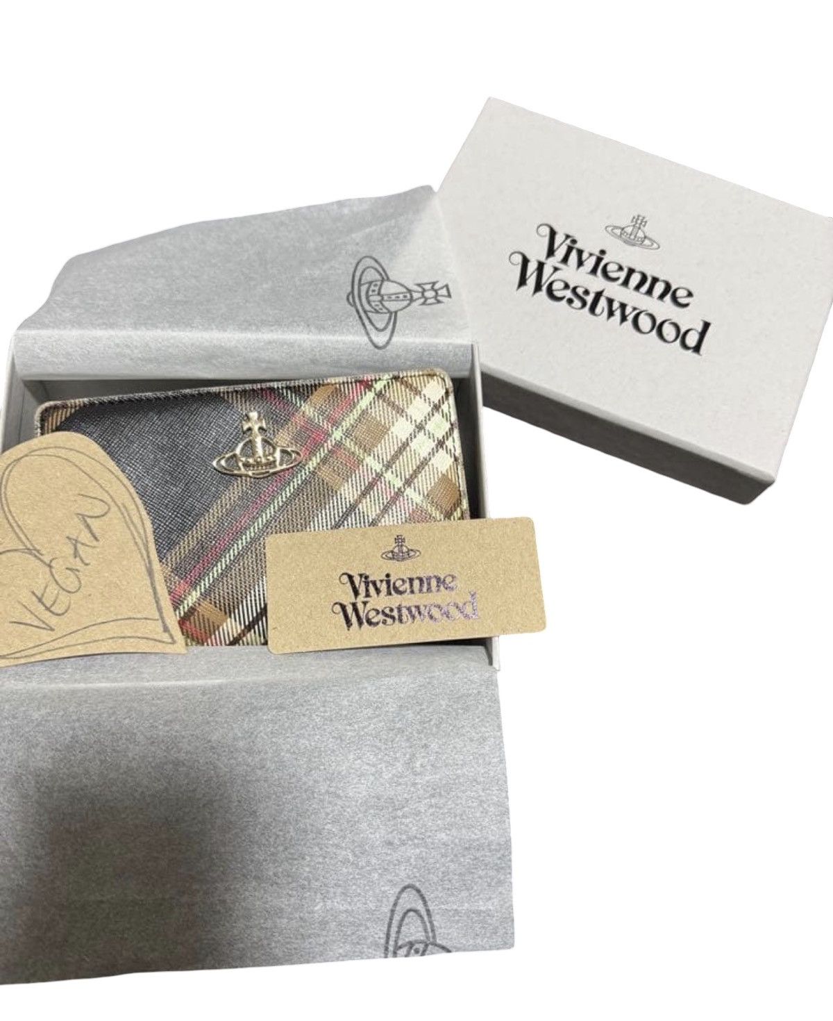 Vivienne Westwood Vivienne Westwood Derby Tartan Vegan Leather Compact Wallet Size ONE SIZE - 1 Thumbnail