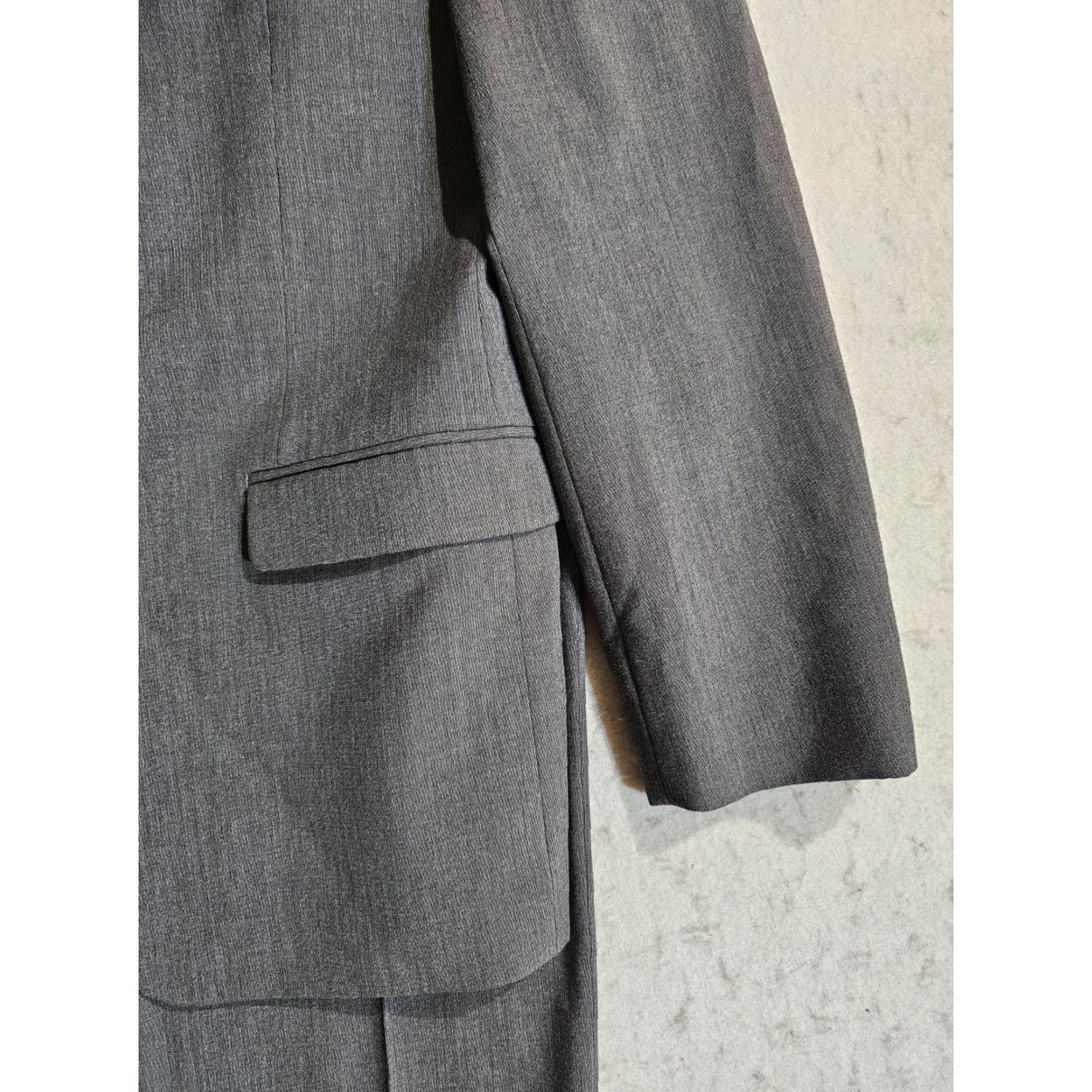 Chaps VINTAGE CHAPS By RALPH LAUREN Signature 2 Pc Solid Grey Suit Mens Sz 42 Reg 36x30 Pants Size 42R - 6 Thumbnail