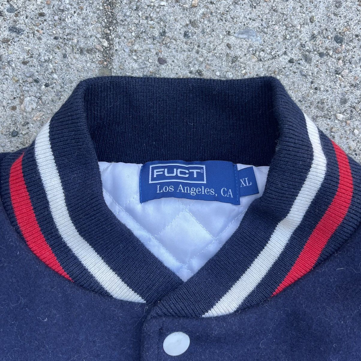 FUCT Fuct Wool Leather Varsity Letterman Jacket Size XL Rare Size US XL / EU 56 / 4 - 6 Thumbnail