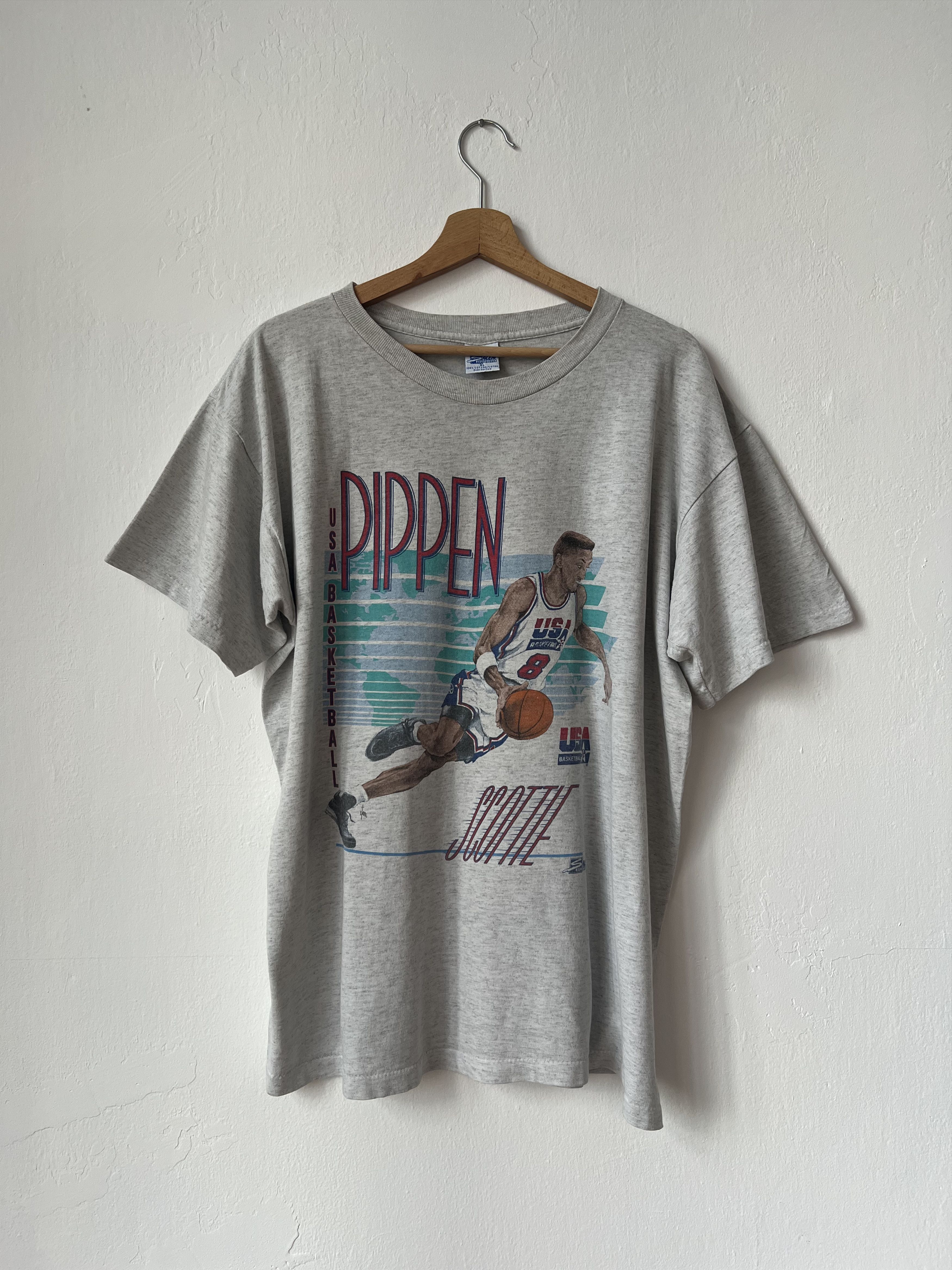 Salem Sportswear Vintage 1991 Salem Sportswear Scottie Pippen Bulls Era Size US XL / EU 56 / 4 - 1 Thumbnail