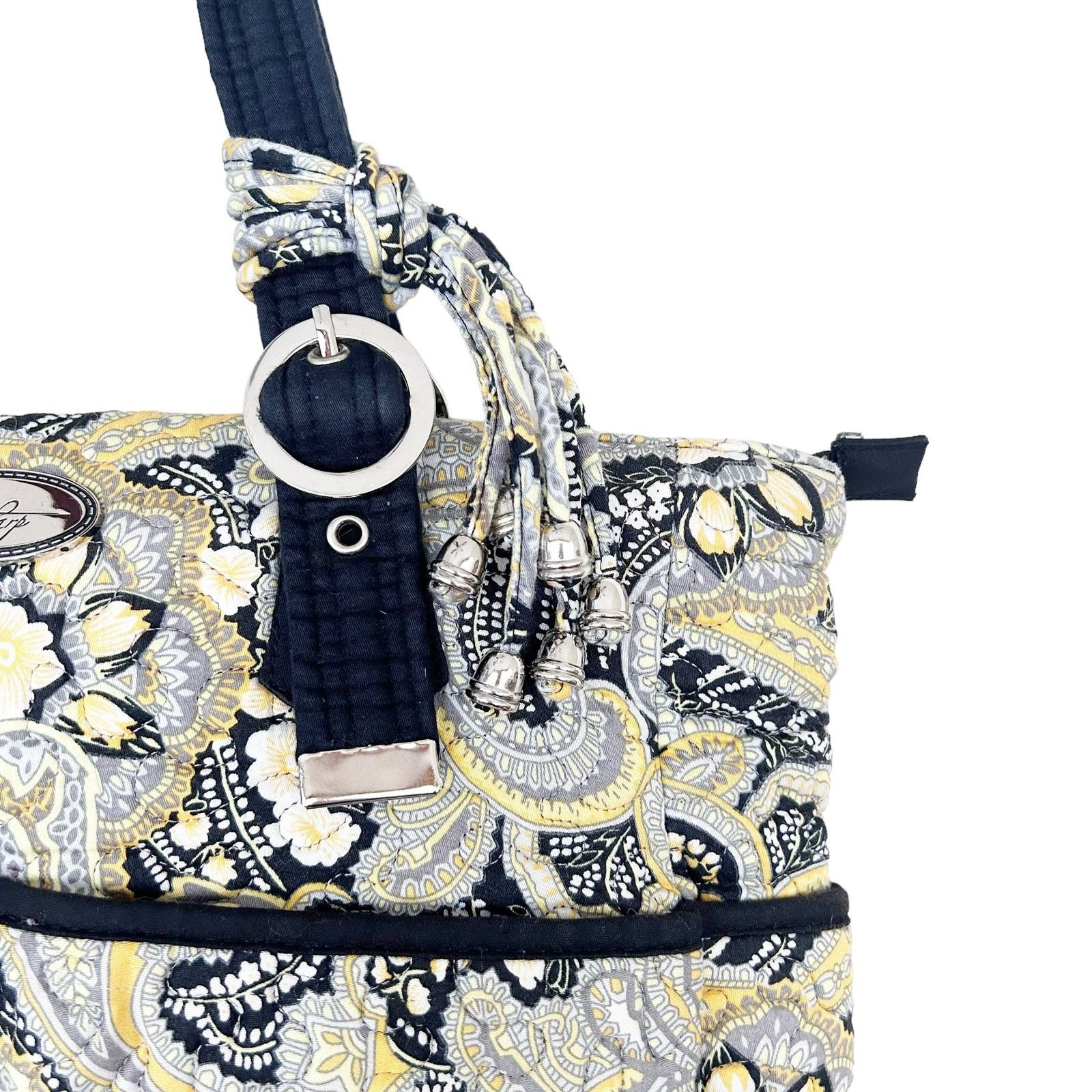 Other Donna Sharp Yellow Black Paisley Shoulder Bag Size ONE SIZE - 4 Thumbnail