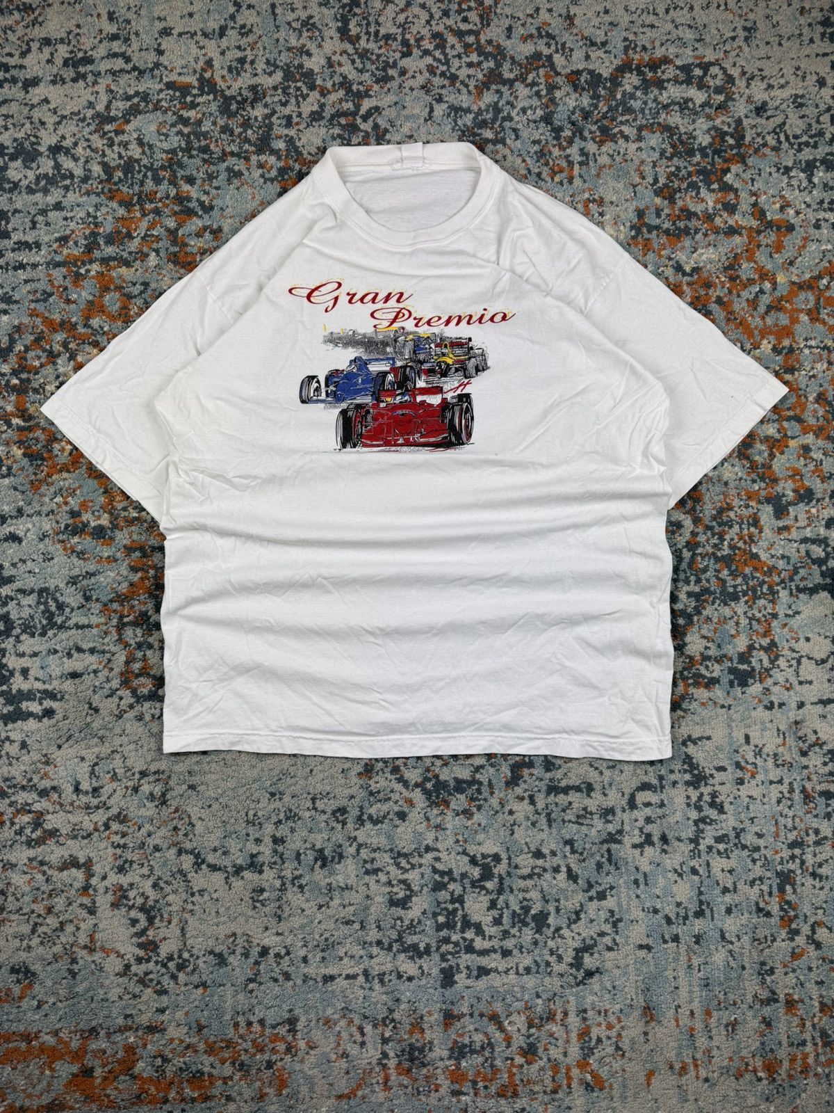 Vintage Vintage 90s Gran Premio formula 1 racing graphic tee Size US XL / EU 56 / 4 - 1 Thumbnail