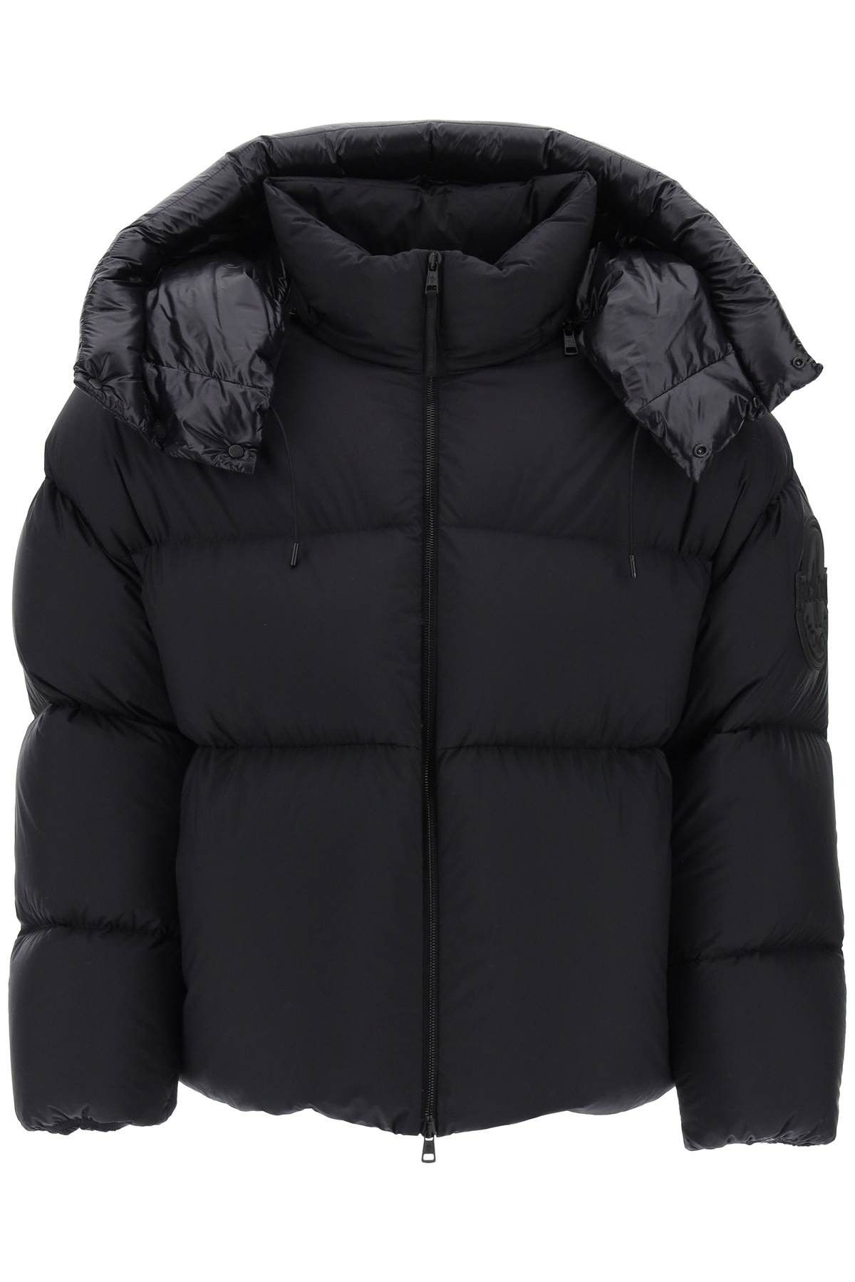 image of Moncler X Roc Nation By Jay-Z Antila Short Puffer Jacket in Black, Men's (Size 2XL)