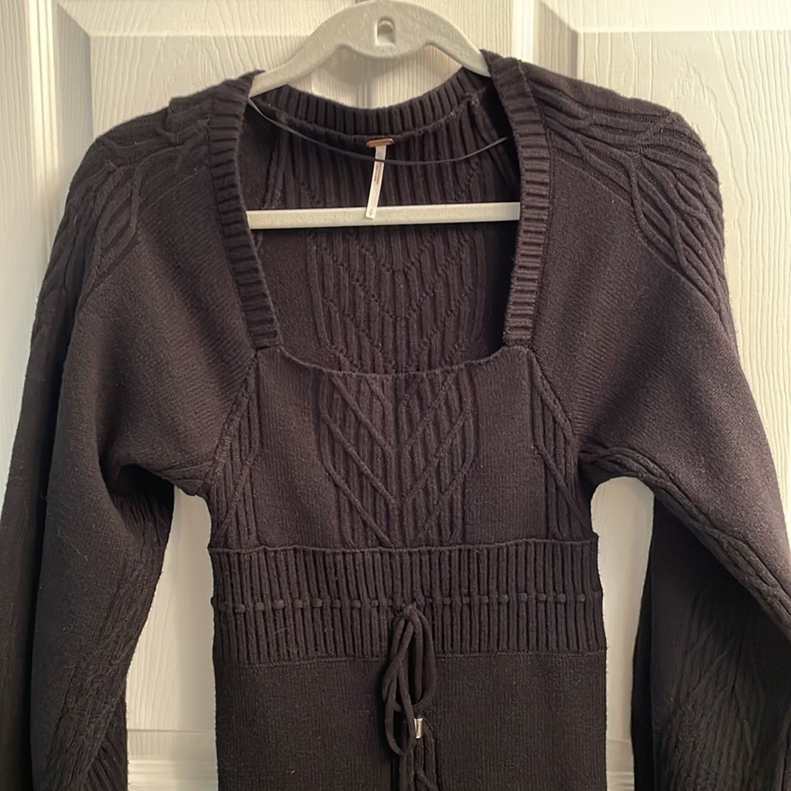 Free People Free People Emiline sweater dress puff sleeve small Size S / US 4 / IT 40 - 6 Thumbnail