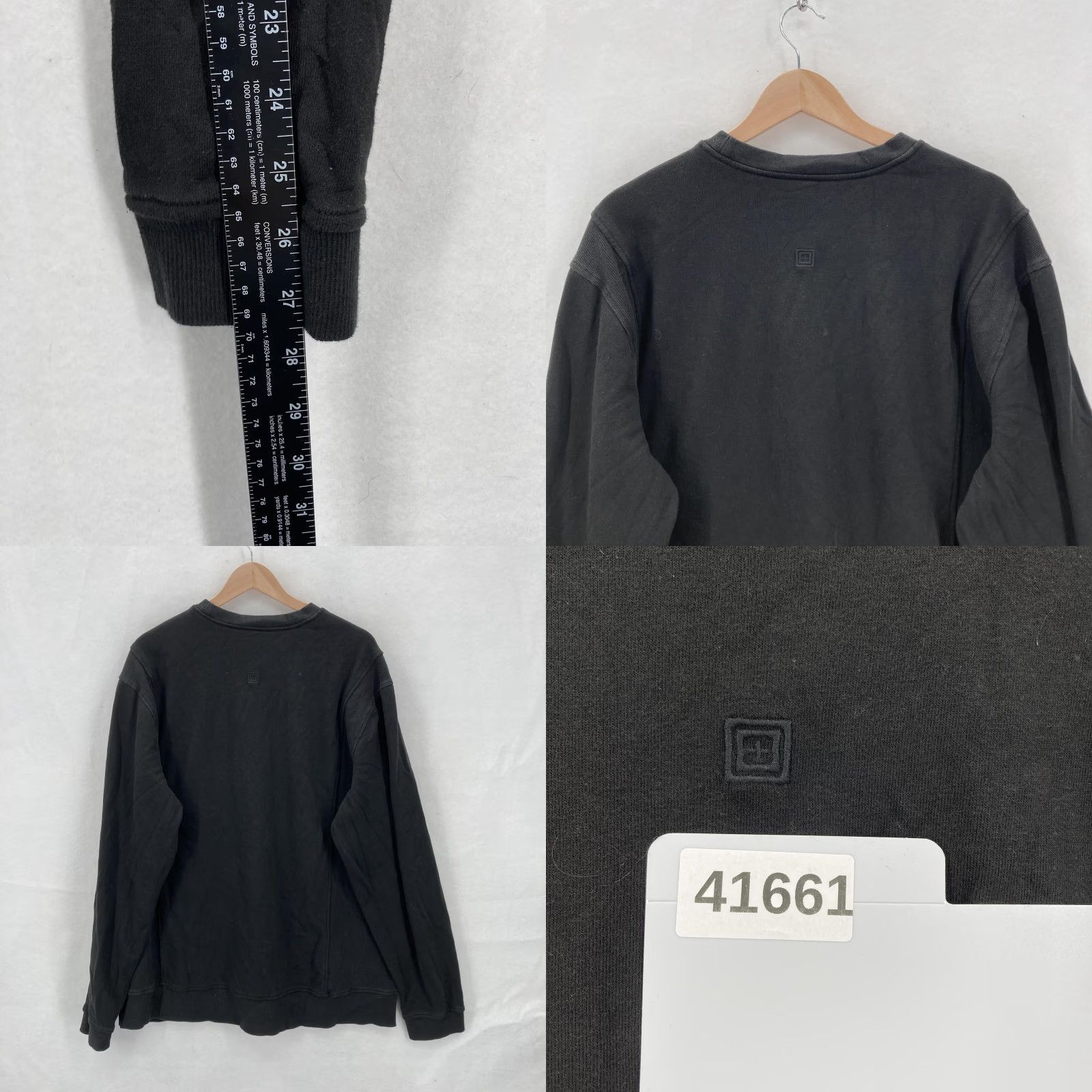 Vintage VINTAGE 5.11 Tactical Sweatshirt Mens 2XL Black Crewneck Fleece Chest Zip Pocket Logo Size US XXL / EU 58 / 5 - 8 Thumbnail