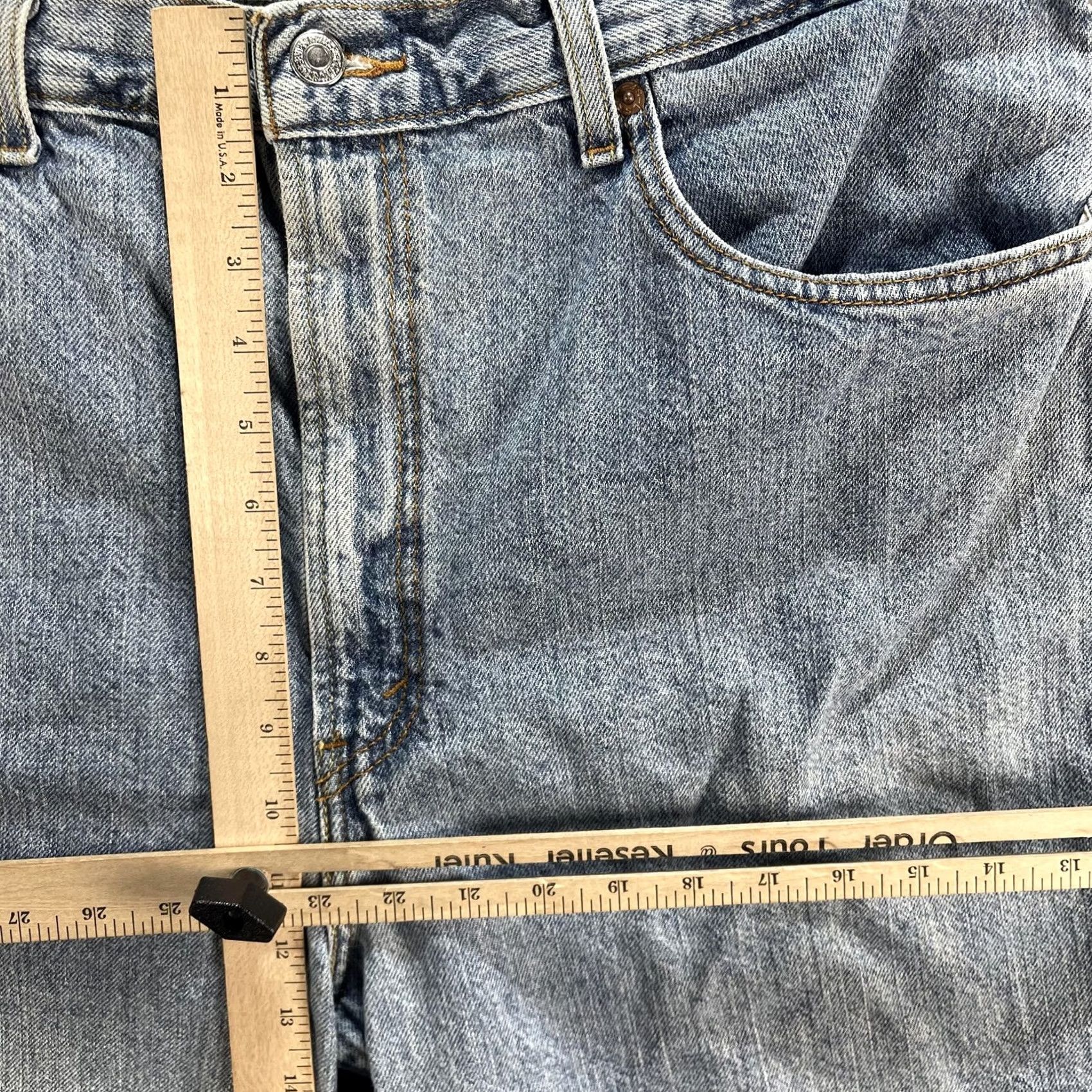 Levi's Levi’S 505 Shorts Mens 40 Blue Denim Regular Fit Casual Classic Size US 40 / EU 56 - 7 Thumbnail