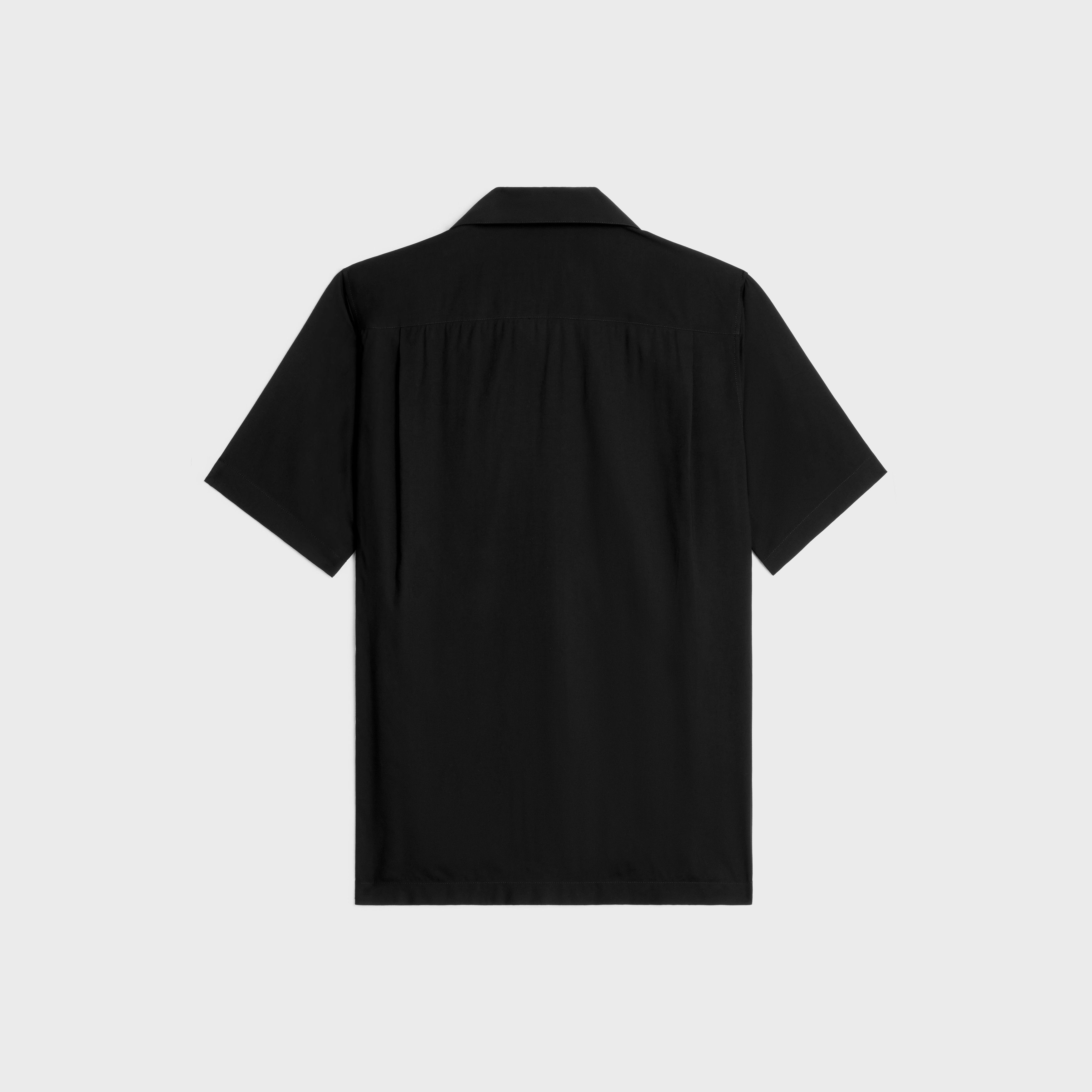 Celine o1bcso1str1124 Embroidered Viscose Hawaiian Shirt in Black Size US S / EU 44-46 / 1 - 2 Thumbnail