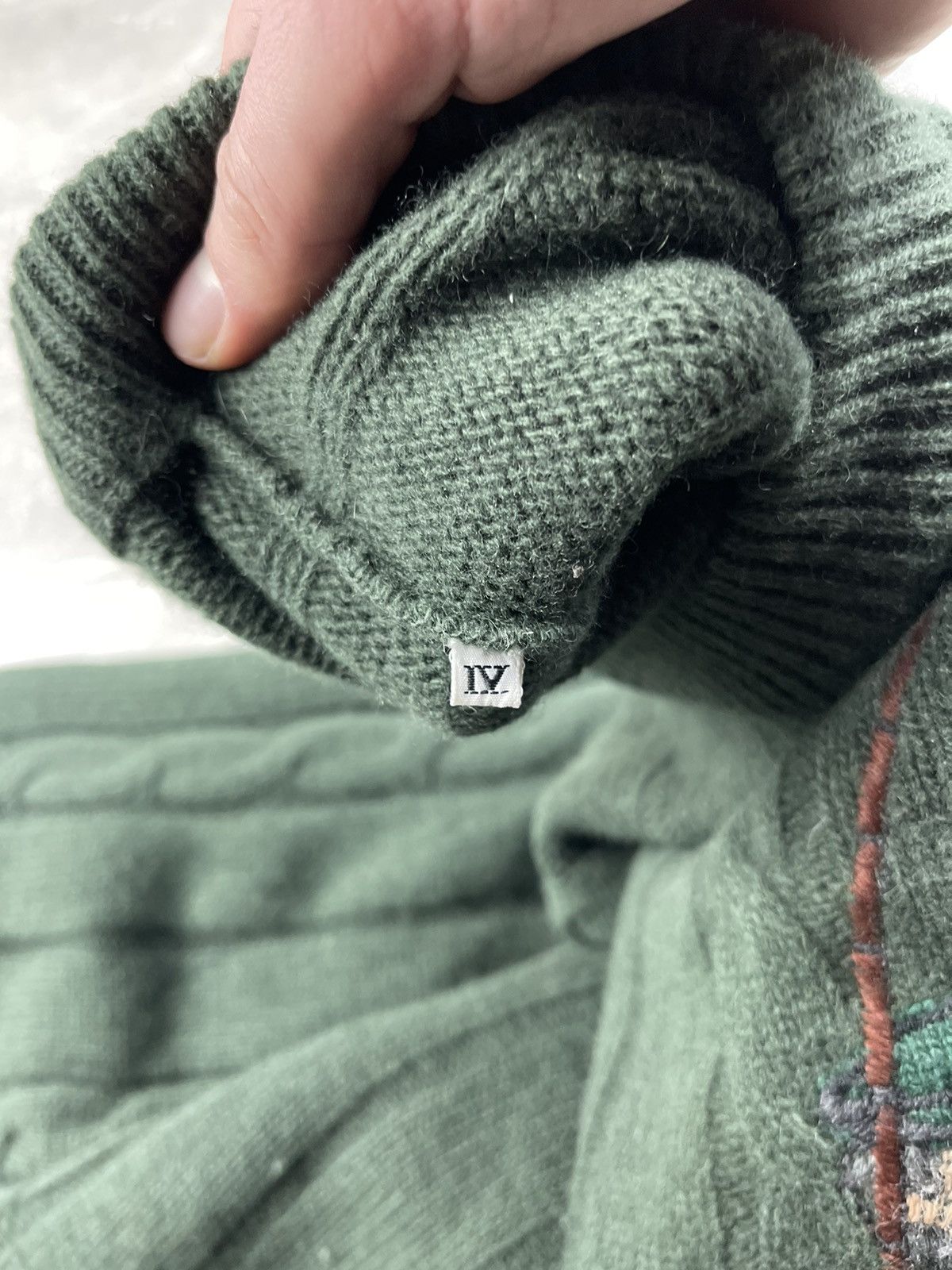 Iceberg Iceberg 90s “Clan of Mac Iceberg” Embroidered Sweater Green Size US XL / EU 56 / 4 - 9 Thumbnail