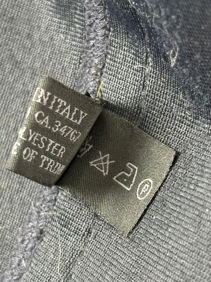 Prada SS1999 Prada Navy Wool Textured Classy Zip-up Sweater Size US S / EU 44-46 / 1 - 10 Thumbnail