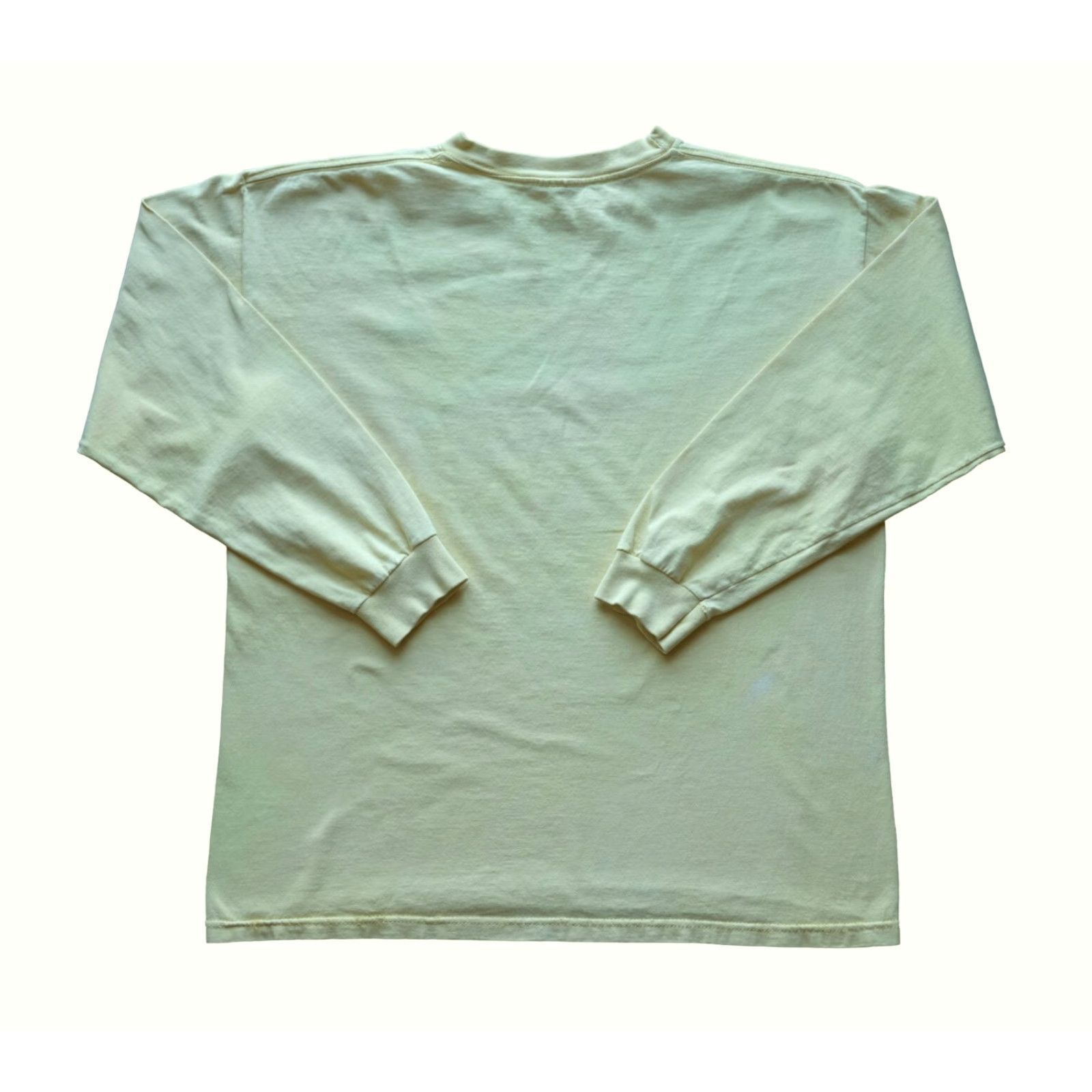 Adidas VINTAGE adidas EQUIPMENT T-Shirt Mens L Yellow 90s Y2K Distressed Cotton Long Sleeve Crew Neck Shirt Size US L / EU 52-54 / 3 - 3 Thumbnail