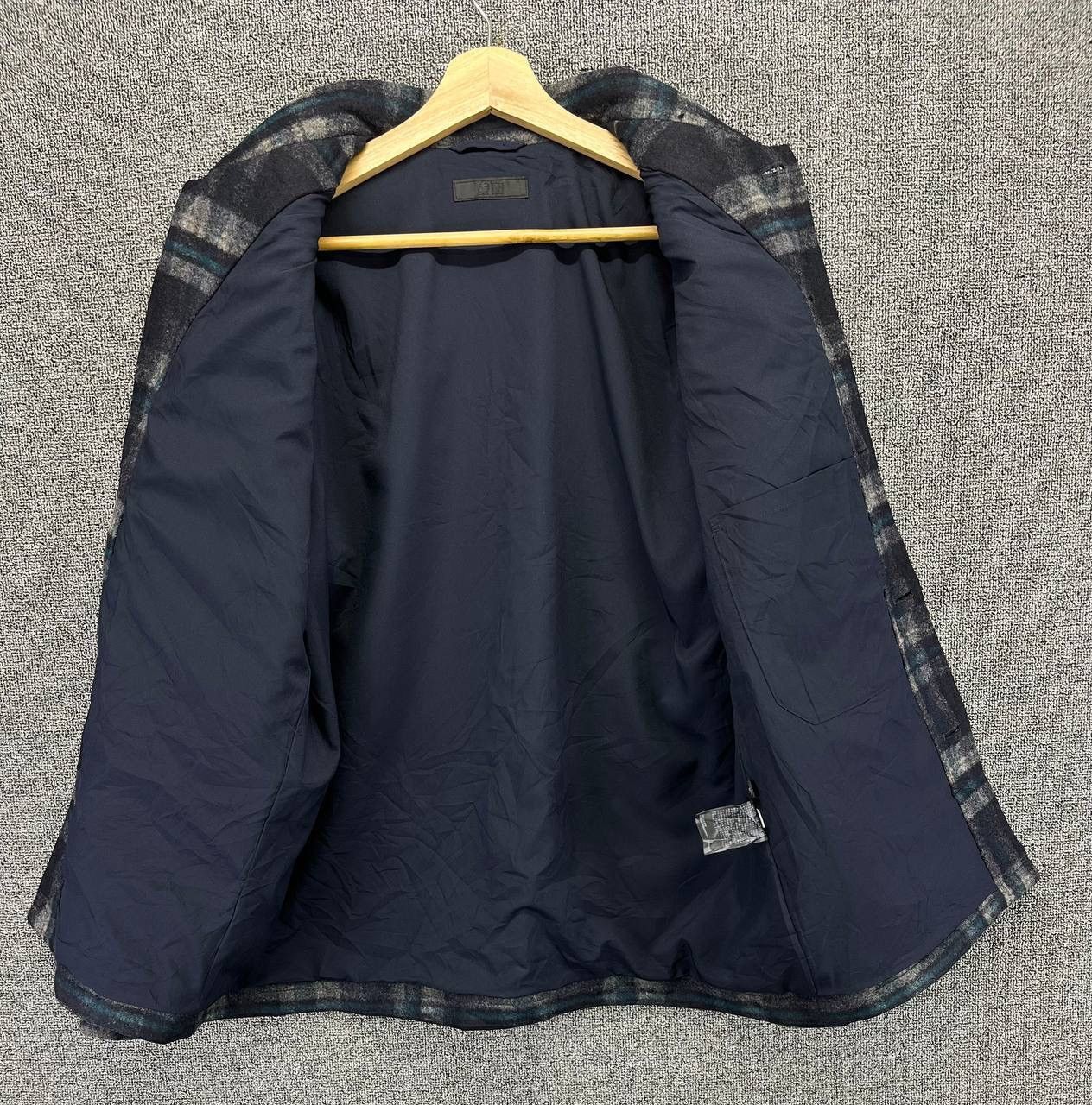 Flannel Vintage Uniqlo Shadow Plaid Button Up Flannel Jacket Size US M / EU 48-50 / 2 - 6 Thumbnail