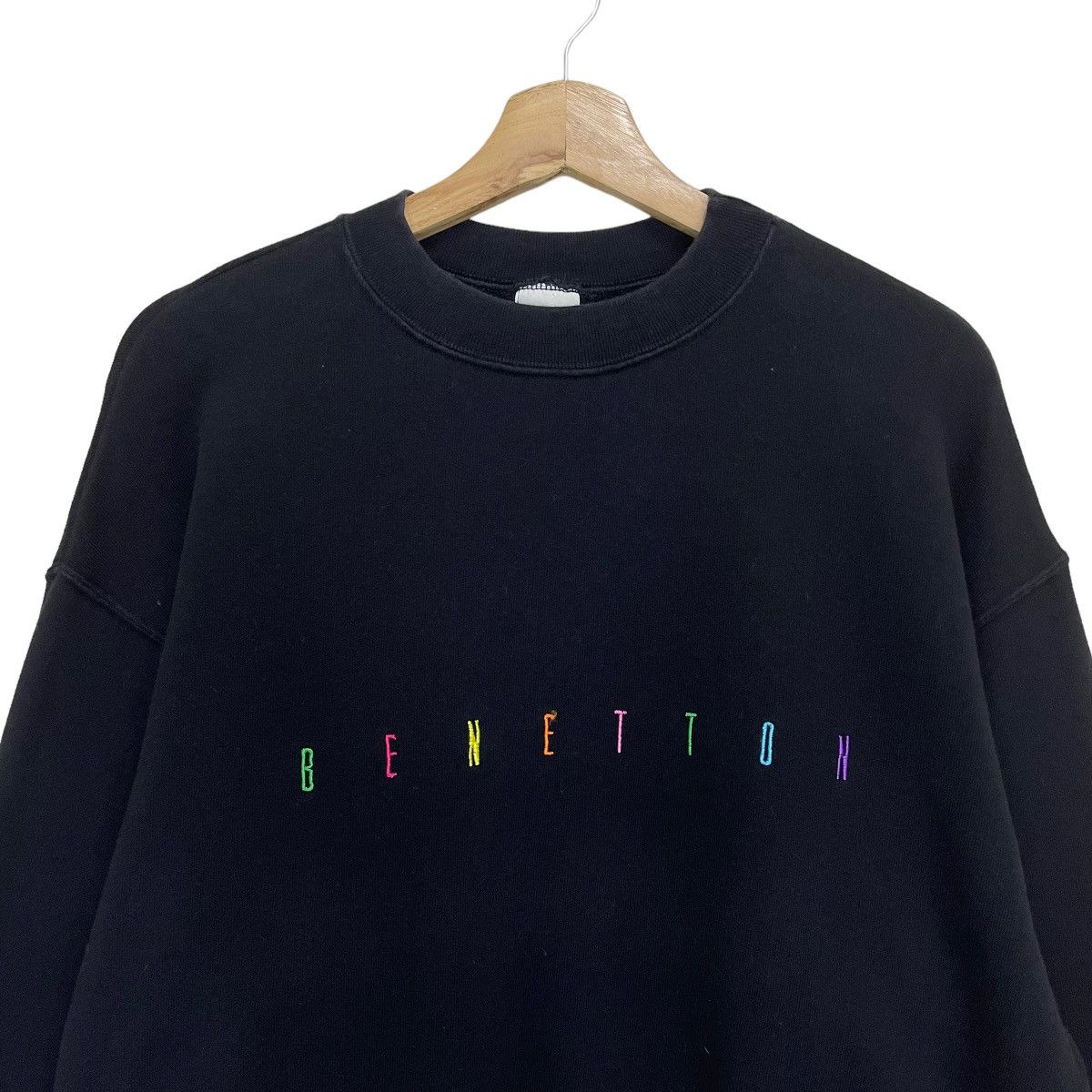 Benetton Vintage 90s Benetton Big Logo Crewneck Sweatshirt Size US M / EU 48-50 / 2 - 4 Thumbnail
