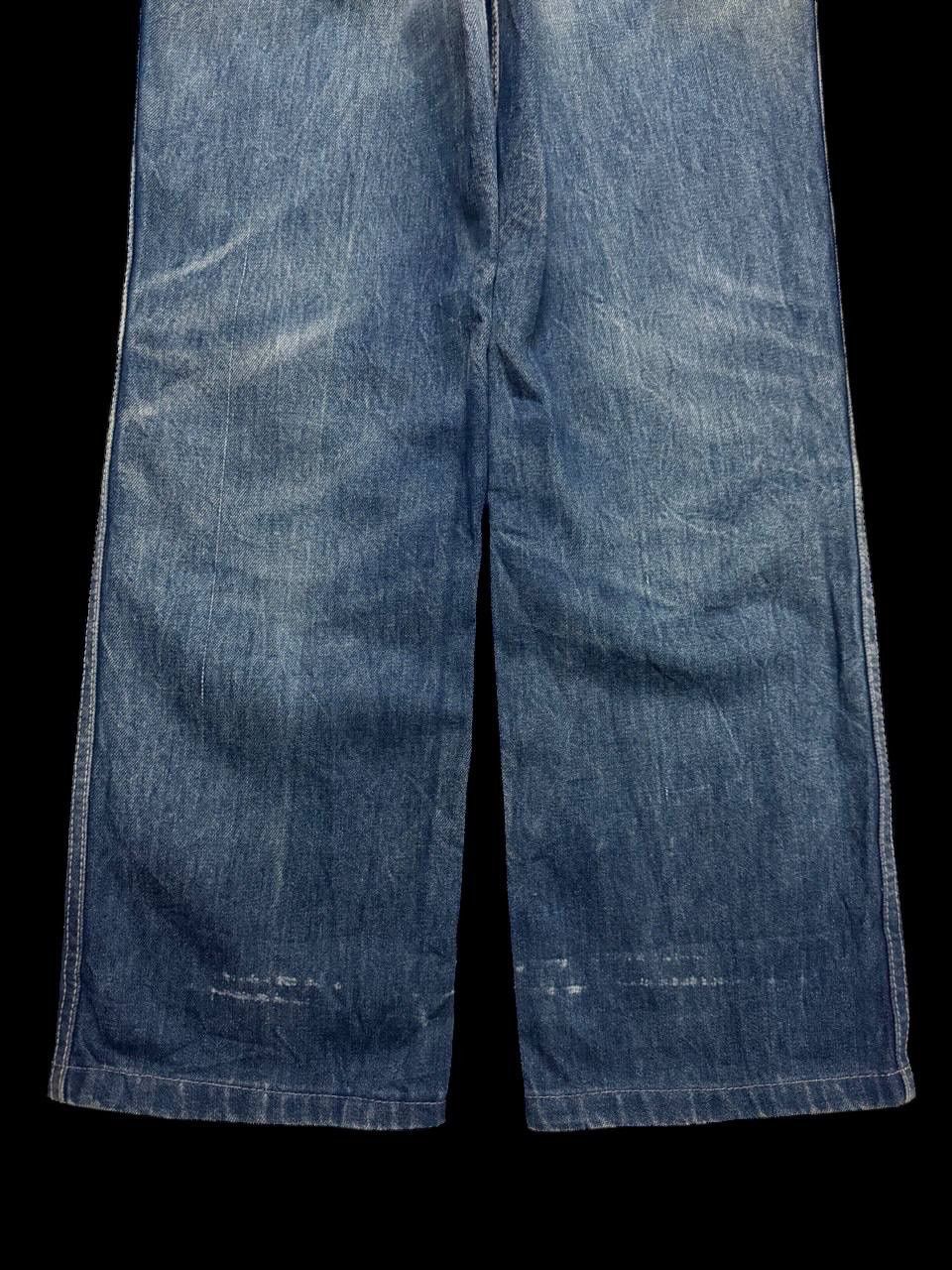 Japanese Brand BAGGY 90s Blue Way Rusty Mudwash Sick Style Distressed Jeans Size US 29 - 19 Thumbnail