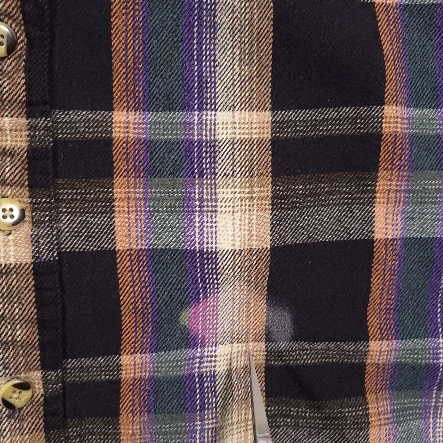 CO Sandy River Jeans Co Heavy Button Up Flannel Shacket Shirt Mens Large Workwear Shirt Size US L / EU 52-54 / 3 - 5 Thumbnail