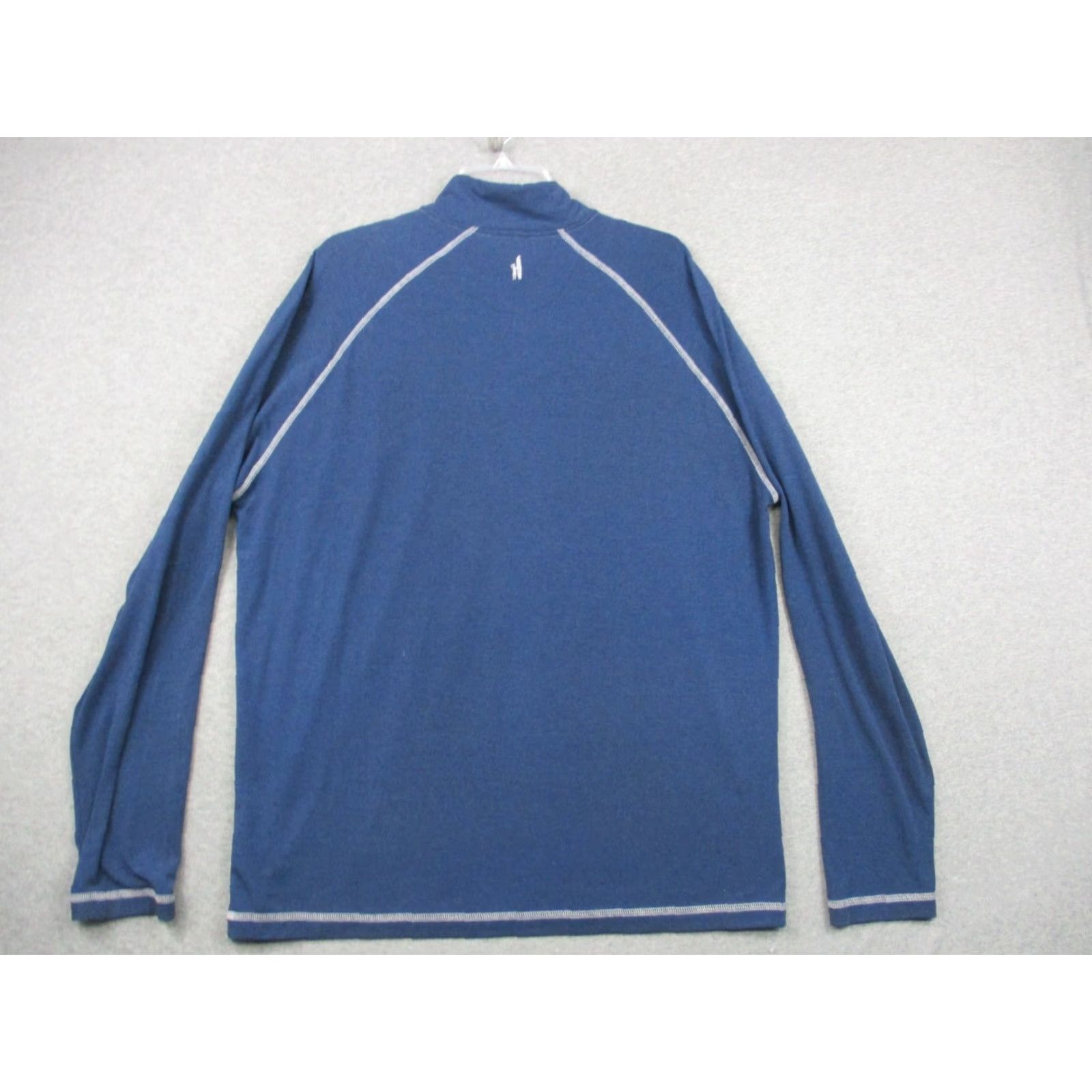 johnnie-O Johnnie-O Mens XL Performance 1/4 Zip Navy Blue Pullover Golf Stretch Shirt Size US XL / EU 56 / 4 - 4 Thumbnail