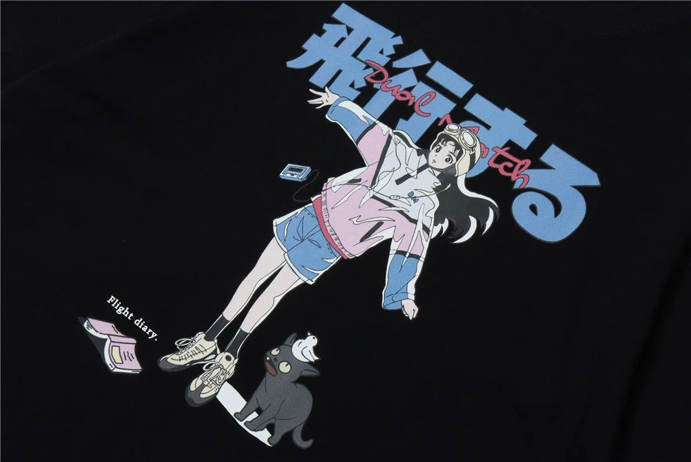 Vintage Men's street loose trendy anime print T-shirt y2k Size US M / EU 48-50 / 2 - 3 Thumbnail