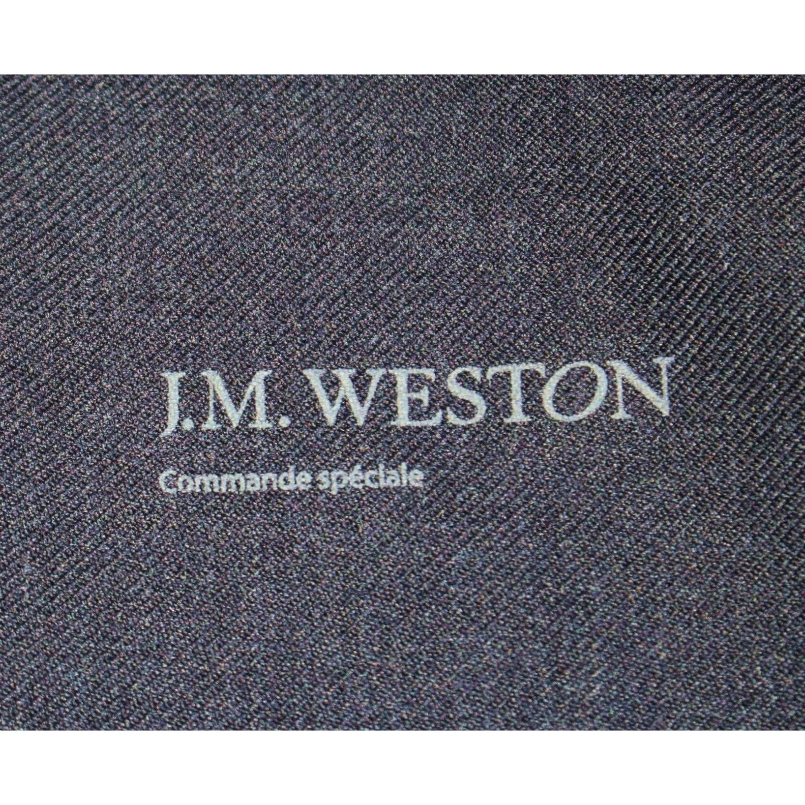 J.M. Weston Dust Bag Set Navy Blue Cotton Drawstring Shoe Pair Cloth Jm, Men's — image 2 of 5