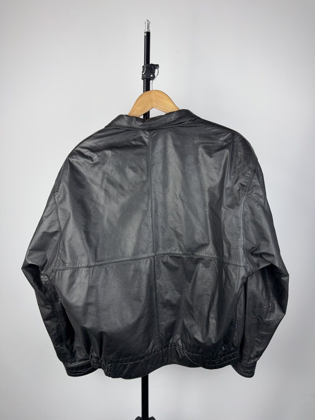 Vintage Vintage Leather Jacket Genuine Leahter bomber Moto Oldmoney Size US L / EU 52-54 / 3 - 7 Thumbnail