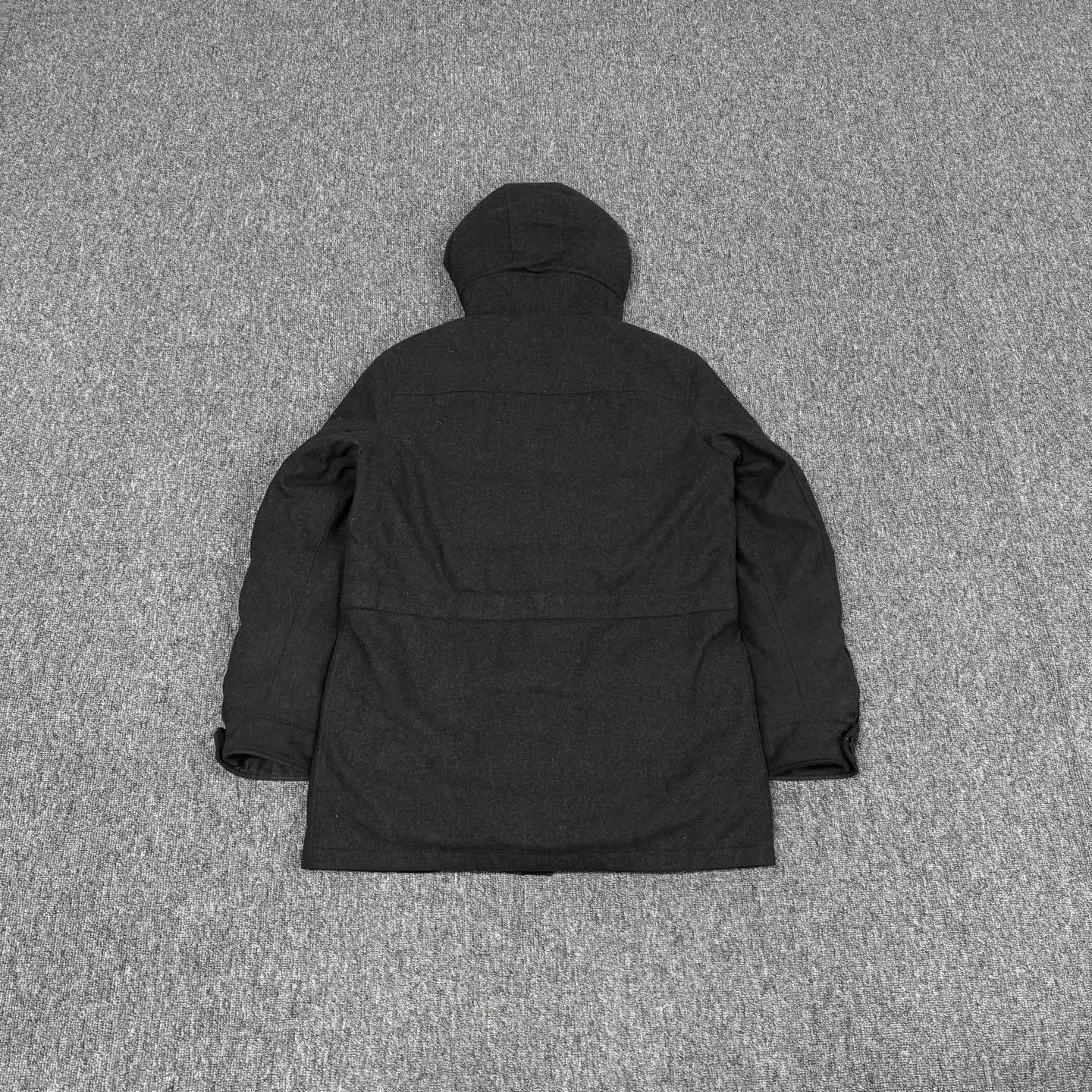 Ermenegildo Zegna Zegna Black M/L Wool Hood Down Coat 48 99New Size US M / EU 48-50 / 2 - 2 Thumbnail