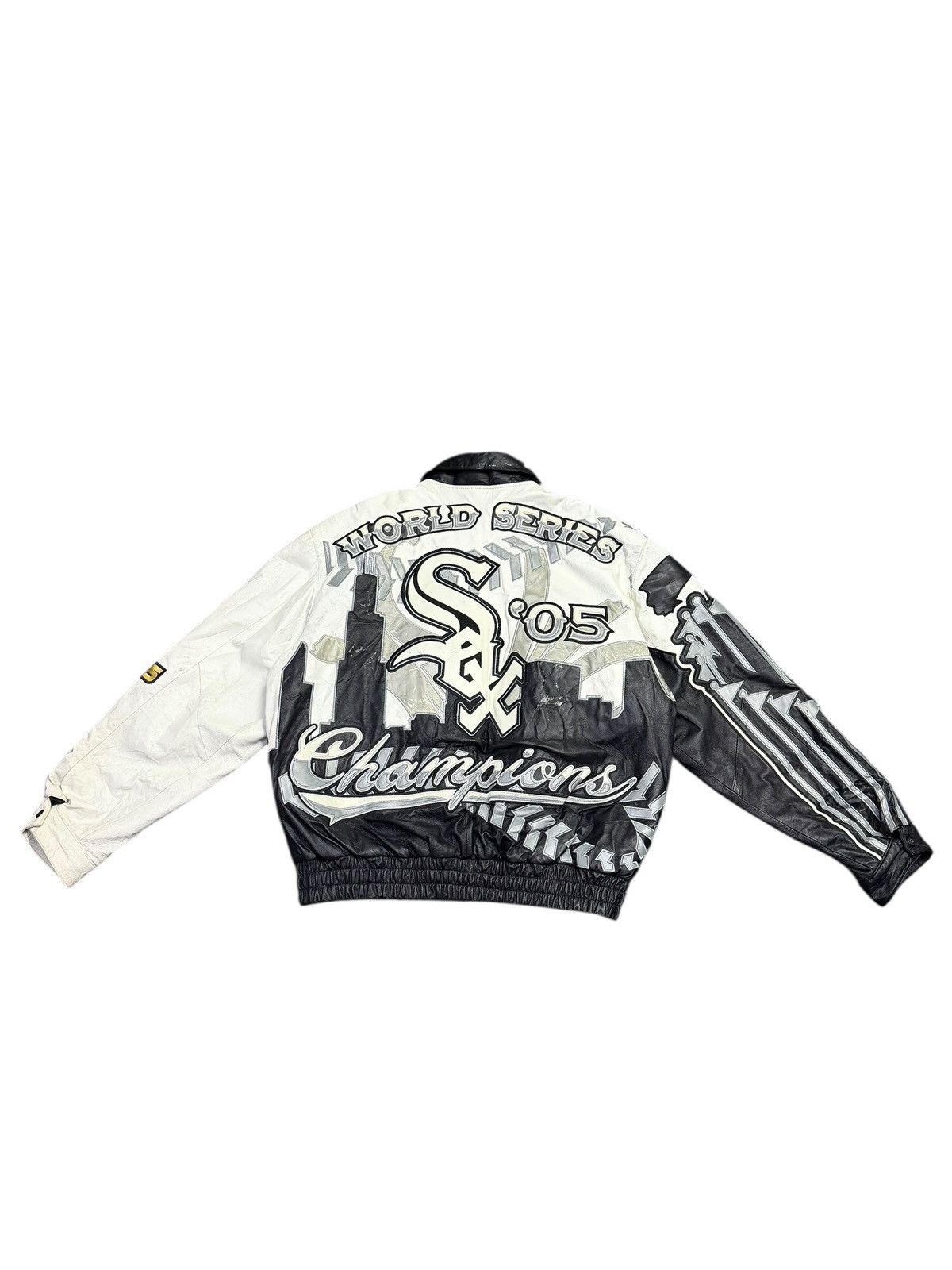 Jeff Hamilton 2005 Jeff Hamilton Chicago White Sox Leather Jacket MLB Size US L / EU 52-54 / 3 - 6 Thumbnail