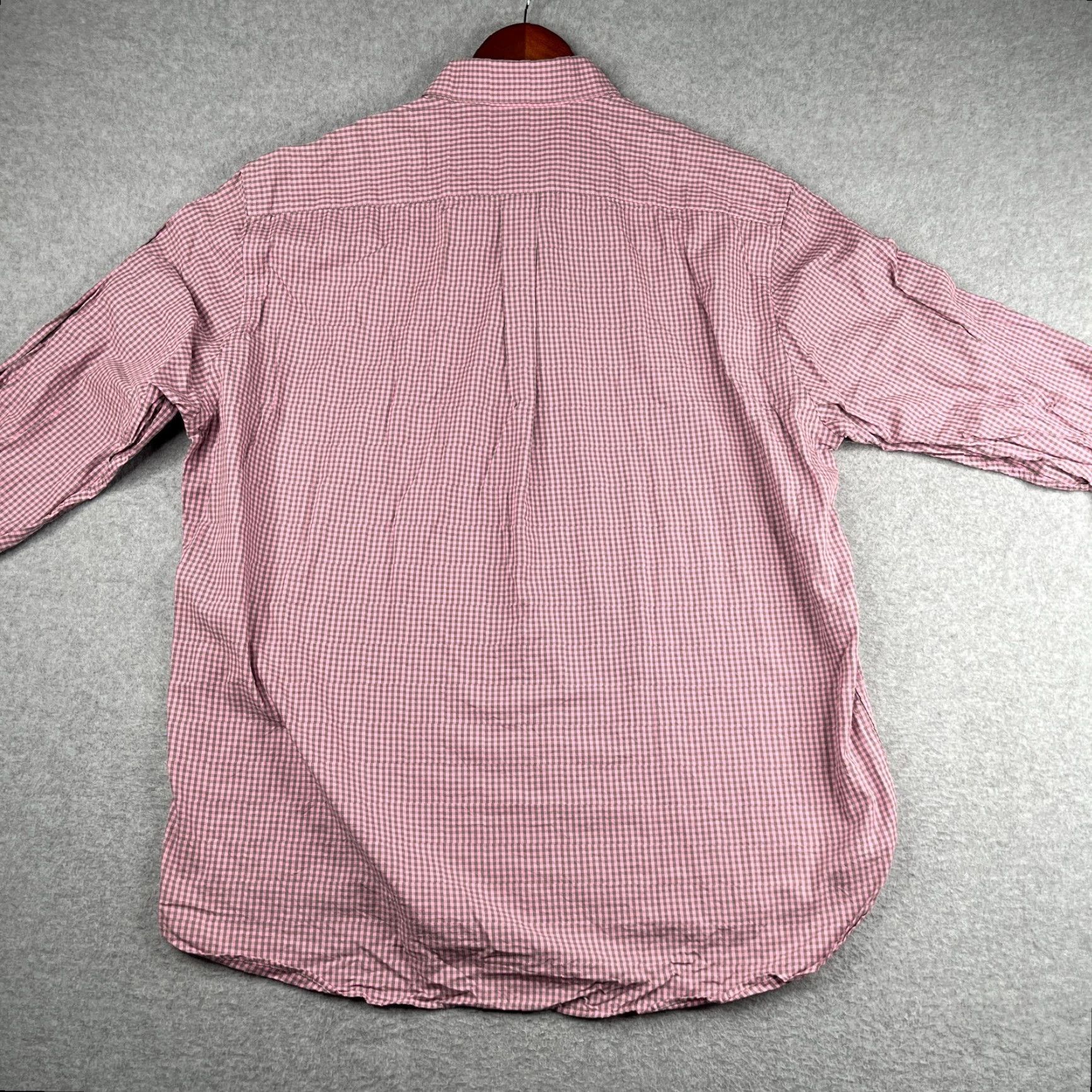 Vintage Turtleson Shirt 2XL Pink Check Button-Up Long Sleeve Mens Modern Preppy Casual Shirt Size US XXL / EU 58 / 5 - 6 Thumbnail