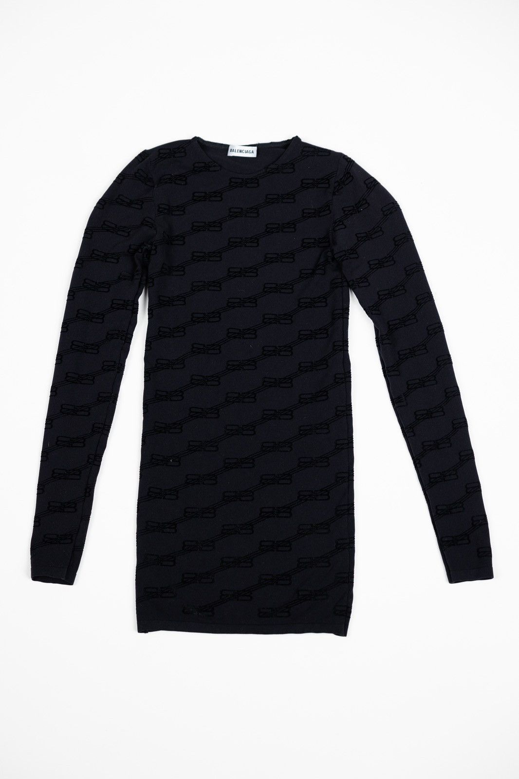 Balenciaga Balenciaga BB Monogram Elastic Long Sleeve Top Size S / US 4 / IT 40 - 1 Thumbnail