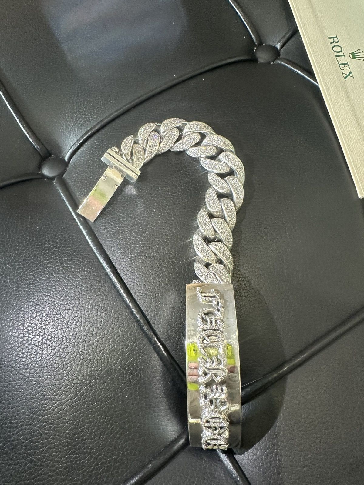 Chrome Hearts CHROME HEARTS 1:1 FACTORY DIAMOND XXL JUMBO FUCK BRACELET Size ONE SIZE - 3 Thumbnail