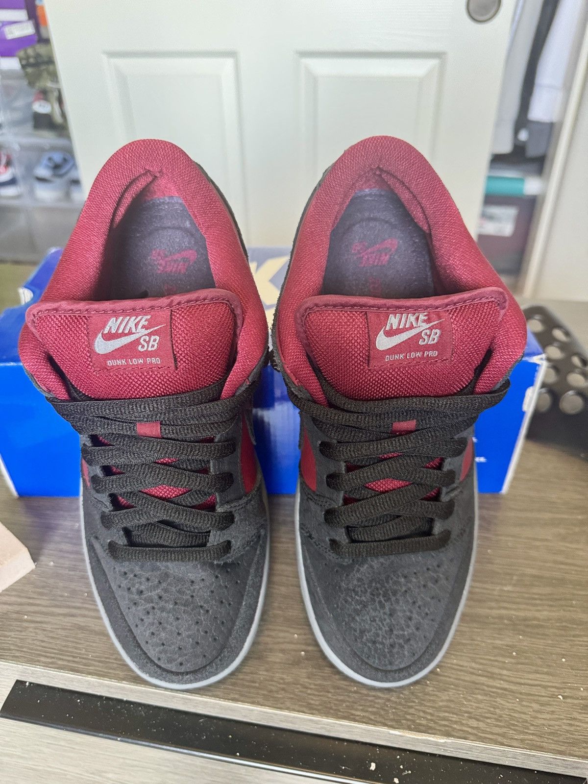 Nike SB Nike Dunk Low Pro SB Red Wine “Black Team Red’ Sample Size US 9 / EU 42 - 5 Thumbnail
