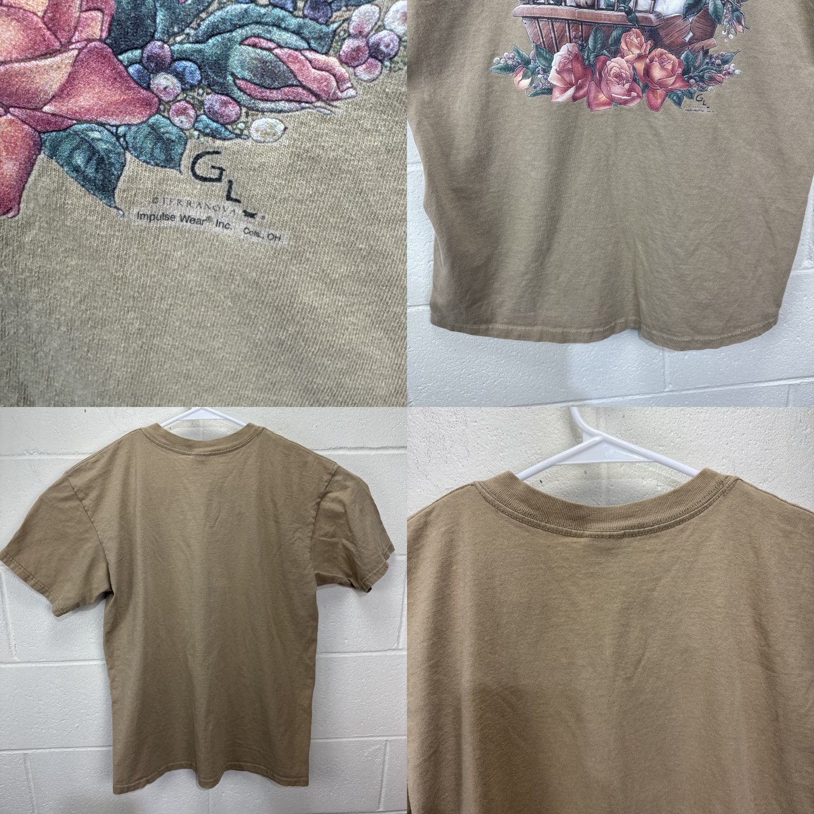 Anvil Vintage Anvil T-Shirt Unisex Adults Large Flowers Labrador Dogs 90s Art Casual Seasonal Size L / US 10 / IT 46 - 8 Thumbnail
