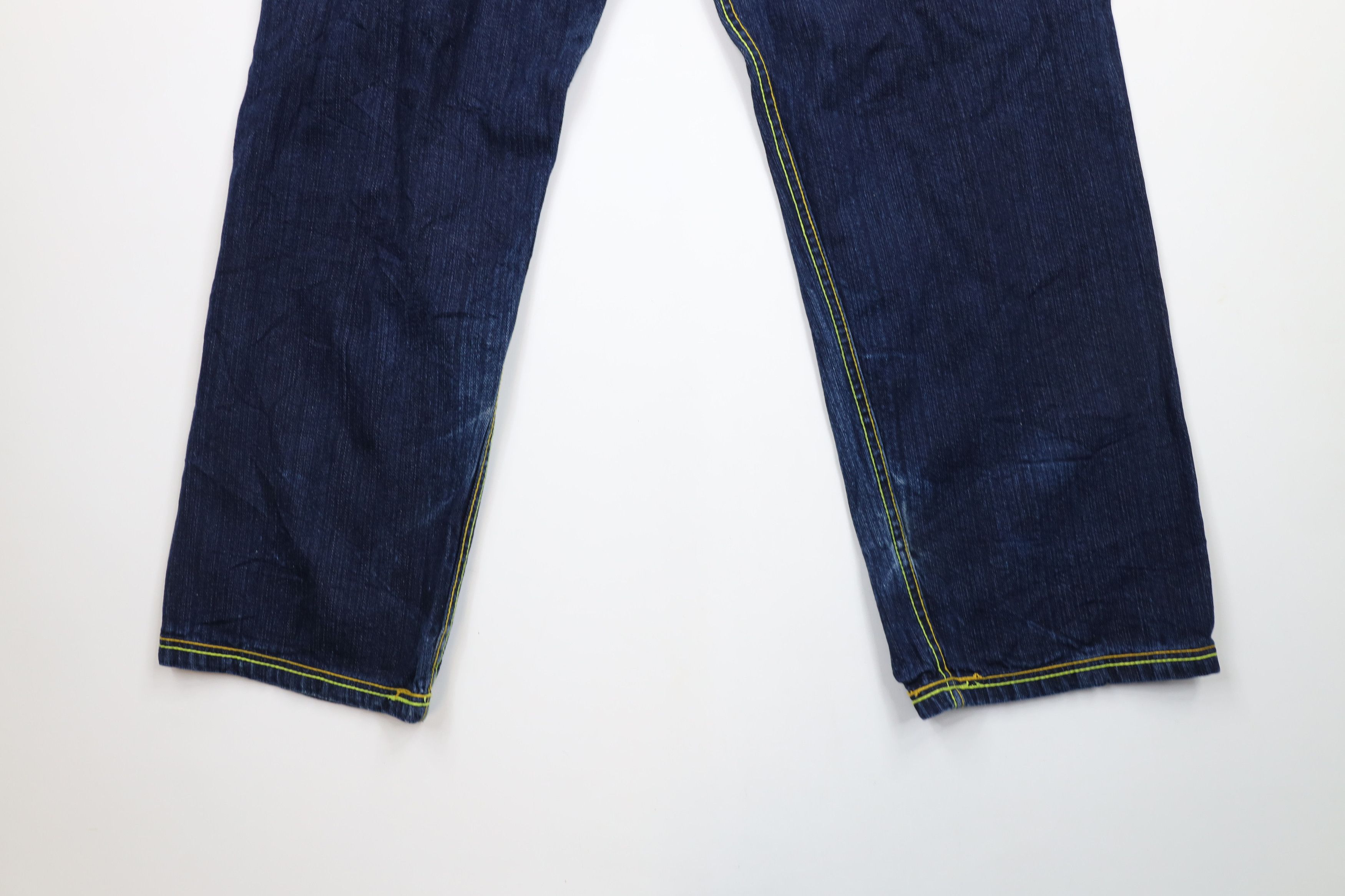 Vintage Vintage 90s Y2K Streetwear Fit Wide Leg Denim Jeans Blue Size US 36 / EU 52 - 13 Thumbnail