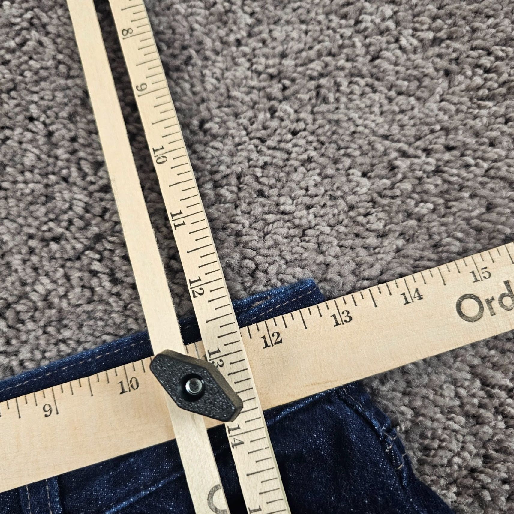 Uniqlo Levis Jeans Womens 24 Wide Leg High Rise Dark Wash Japanese Denim 24x26 Straight Size 42" / US 20 - 5 Thumbnail