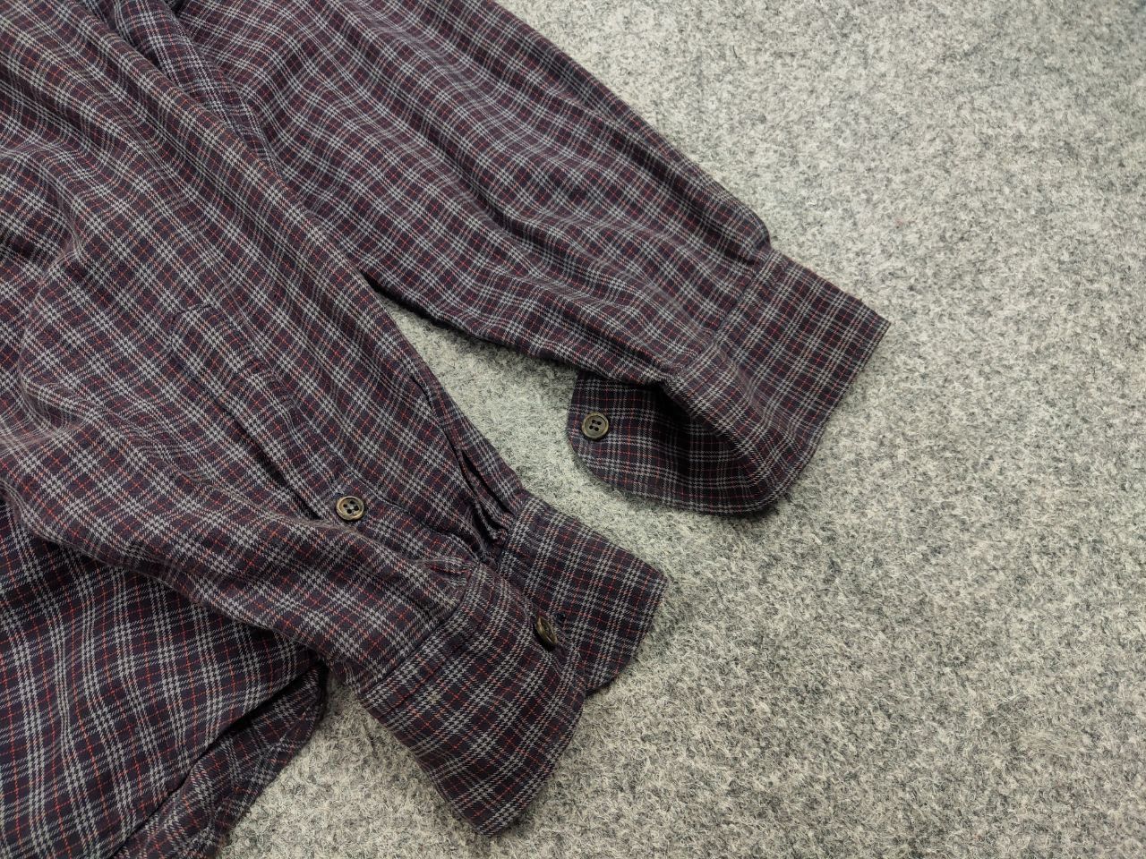 Burberry Vintage 90's Burberry London Nova Check Dark Button Shirt Size US XL / EU 56 / 4 - 9 Thumbnail