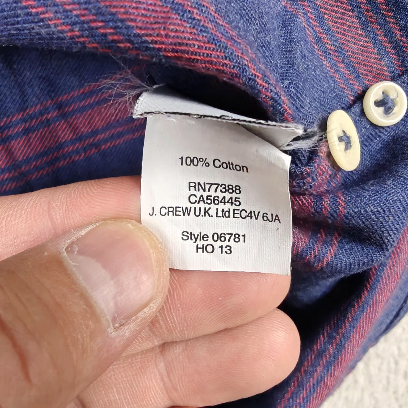 J.Crew J.CREW Shirt Mens Medium Blue Stripe Cotton Slim Fit Button-Down Long Sleeve Size US M / EU 48-50 / 2 - 3 Thumbnail
