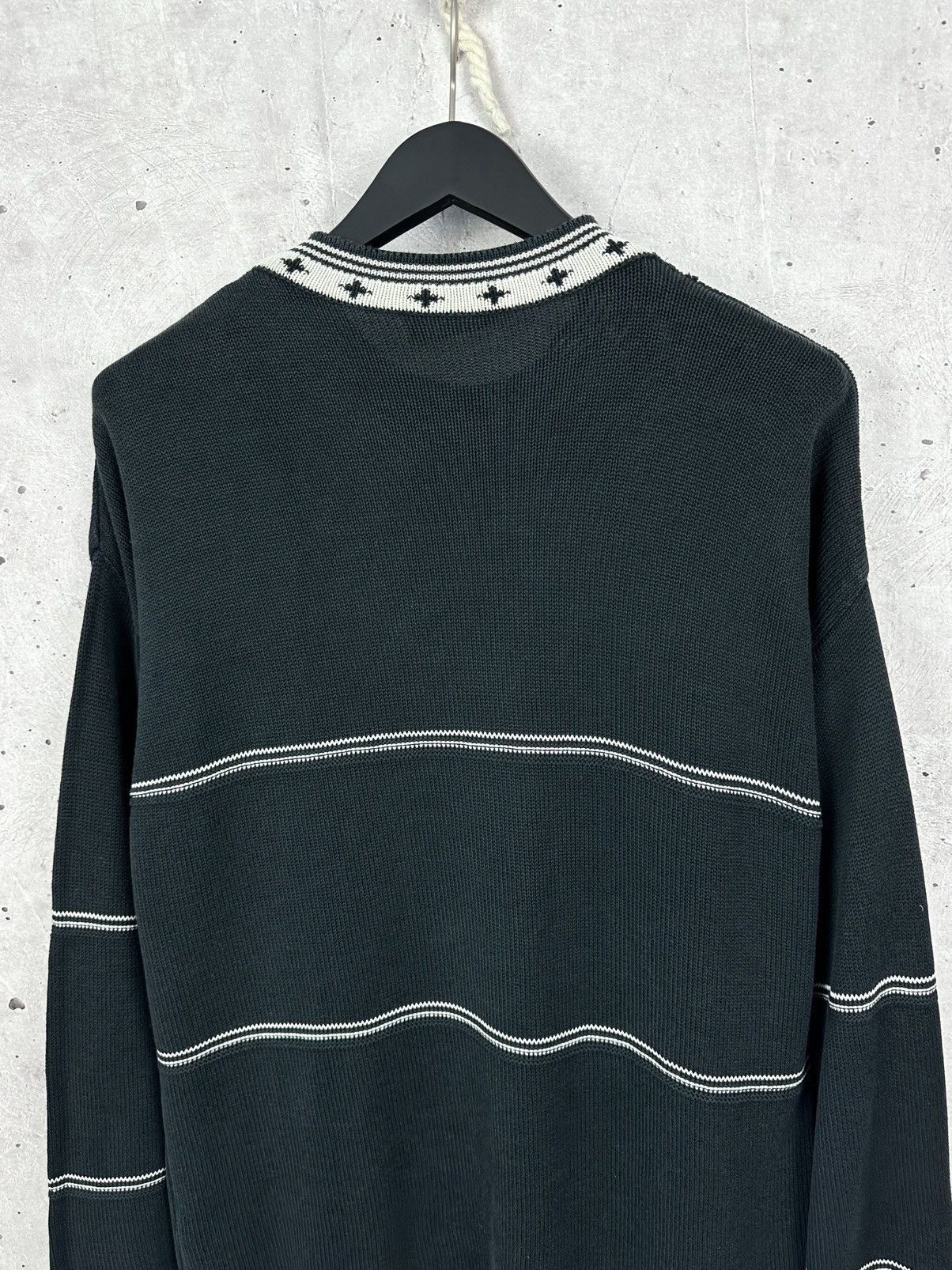 Hugo Boss × Vintage Hugo Boss Vintage Knit Logo Long Sleeve Crew Neck Sweater Size US L / EU 52-54 / 3 - 7 Thumbnail