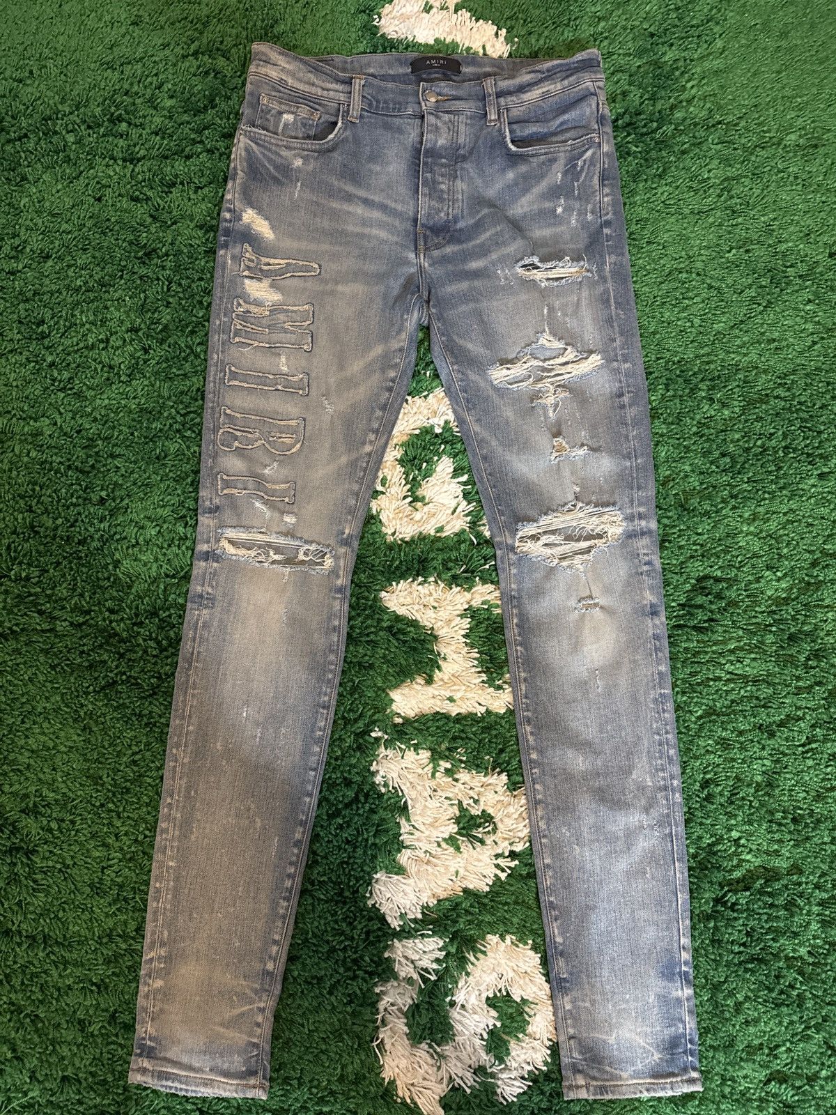 Amiri Amiri Logo Applique Jeans Size US 34 / EU 50 - 1 Thumbnail