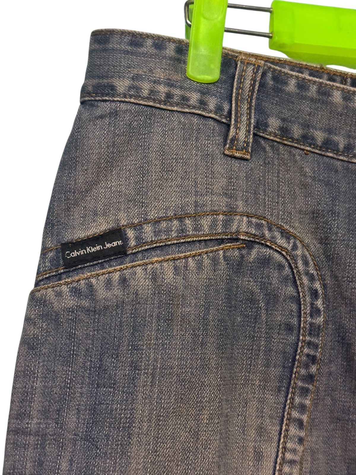 Calvin Klein VINTAGE FADED CALVIN KLIEN JEANS CARPENTER FLARE DOUBLE KNEE Size US 37 - 8 Thumbnail