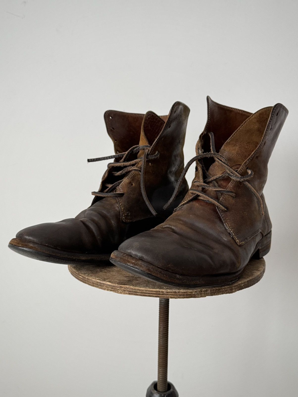 Guidi Guidi '795' Horse Ankle Brown Leather Boots Size US 9 / EU 42 - 2 Thumbnail