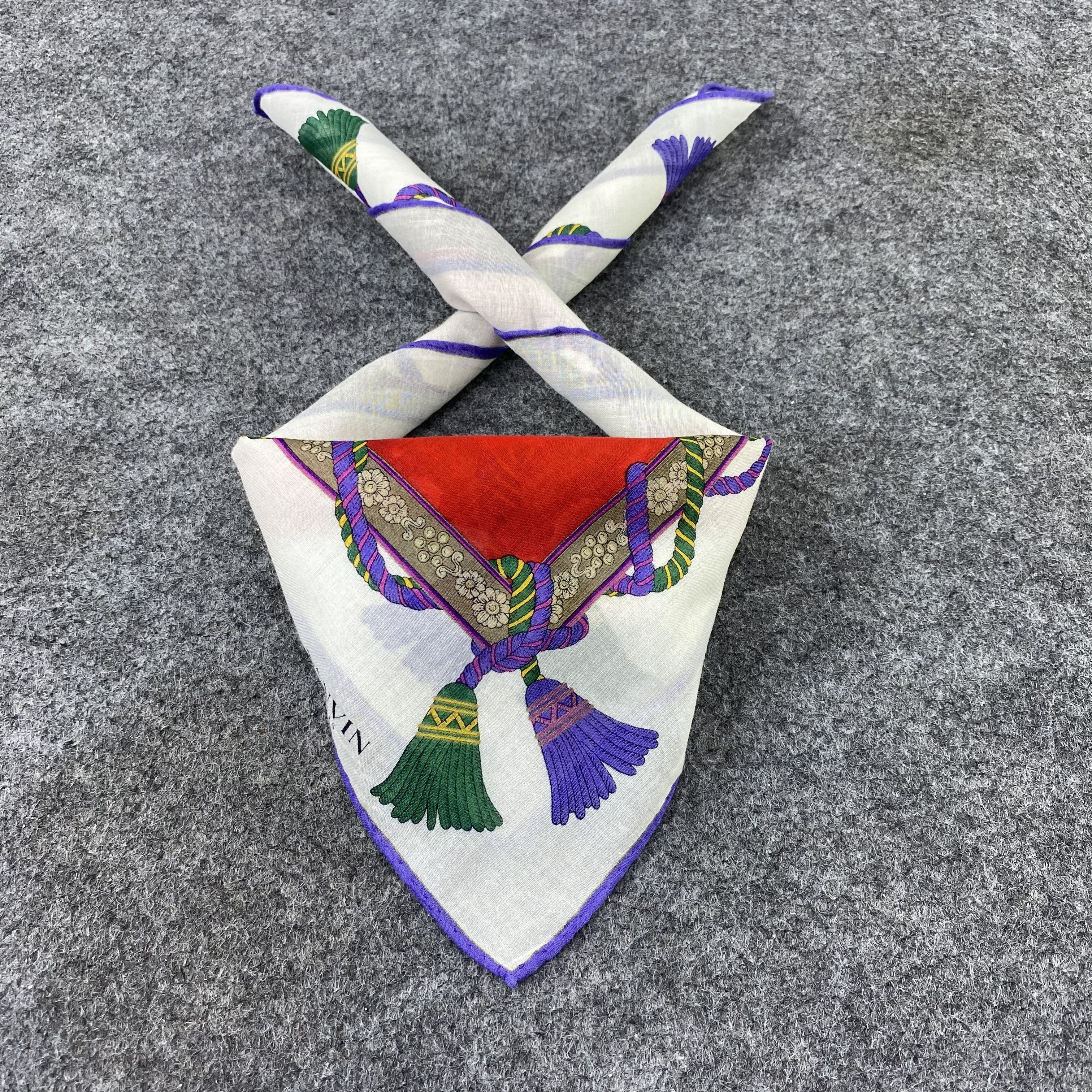 Lanvin Lanvin Handkerchief / Bandana / Neckerchief /Headscarf-B1260 Size ONE SIZE - 2 Thumbnail