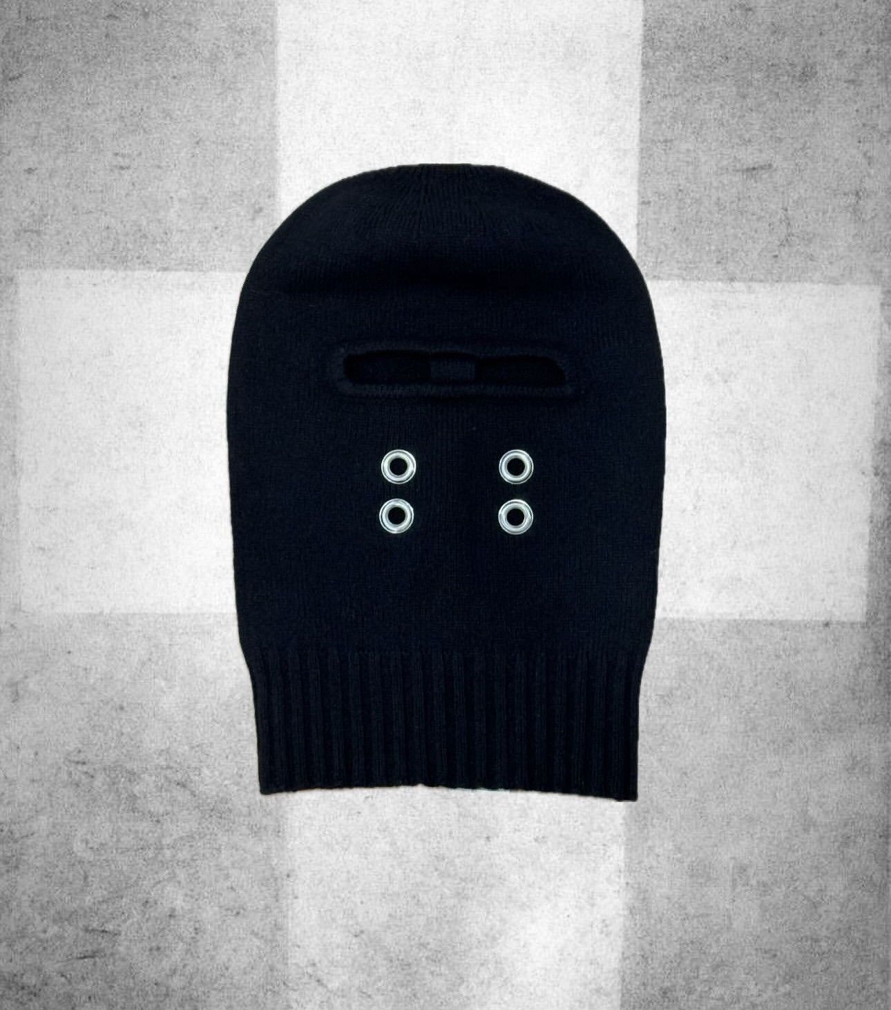 Rick Owens *NEW* CASHMERE GIMP BALACLAVA MASK PEARL FW22 STROBE
